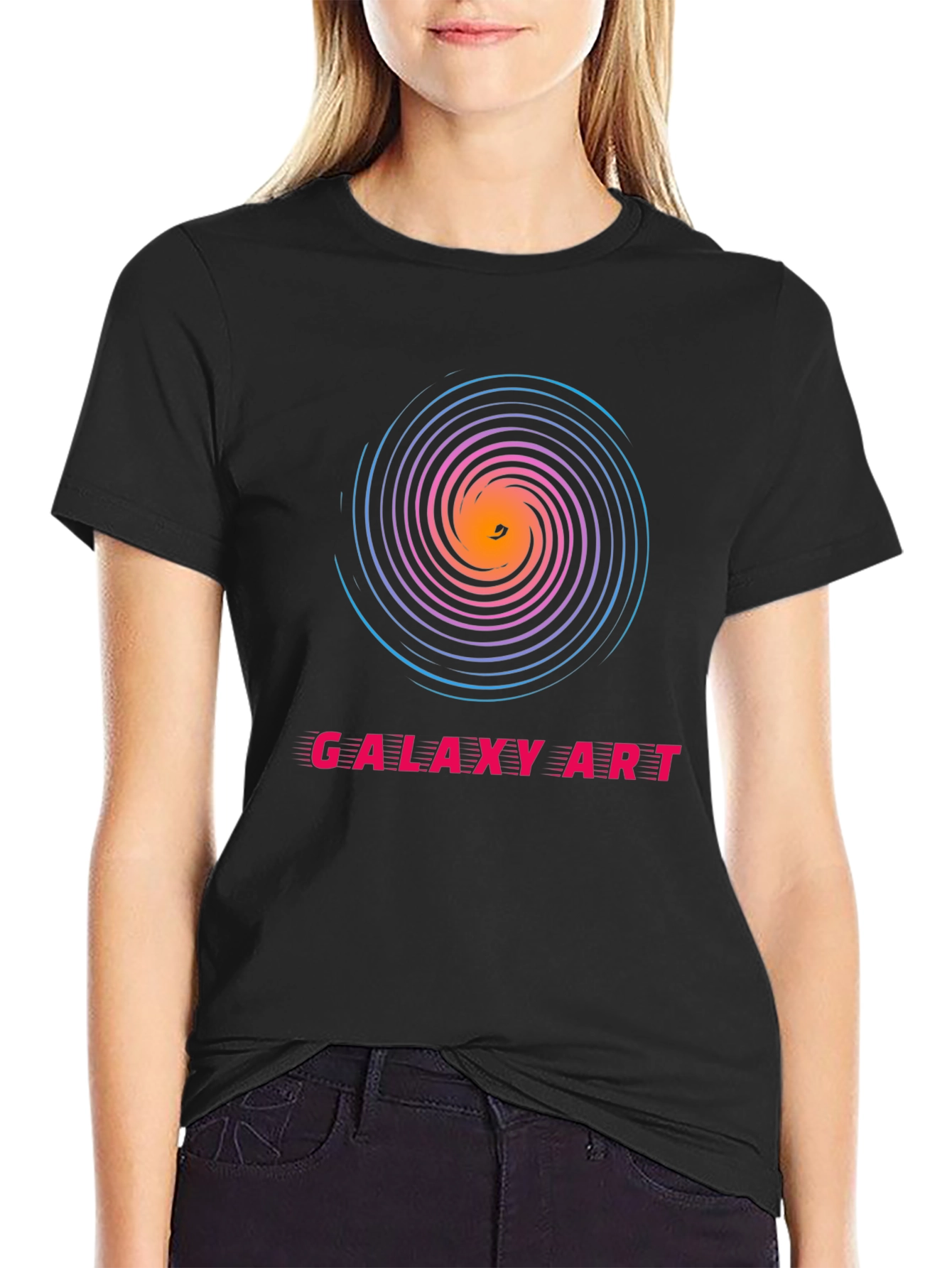 Galaxy Art Spiral T-Shirt - Cosmic Style