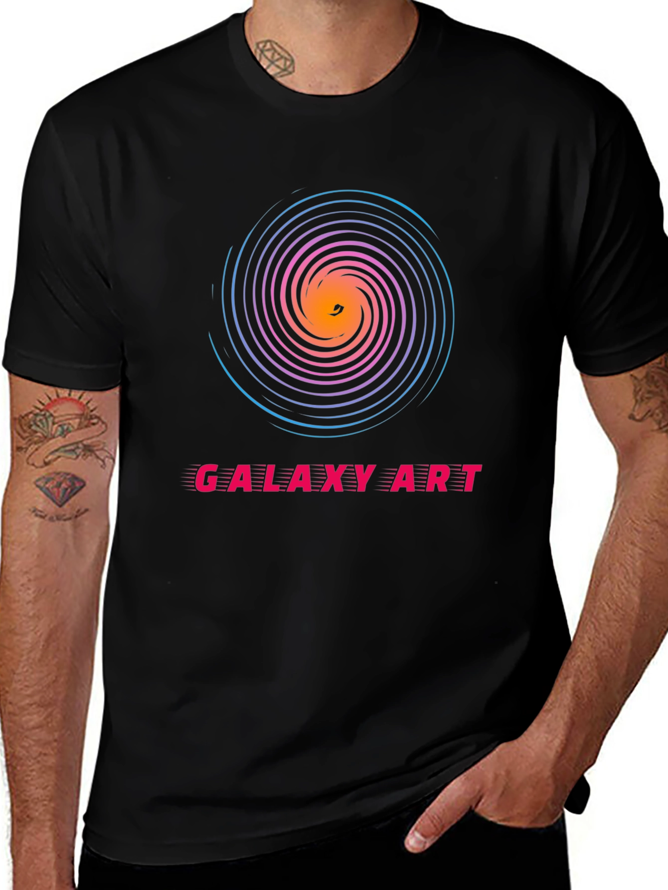 Galaxy Art Spiral T-Shirt - Cosmic Style