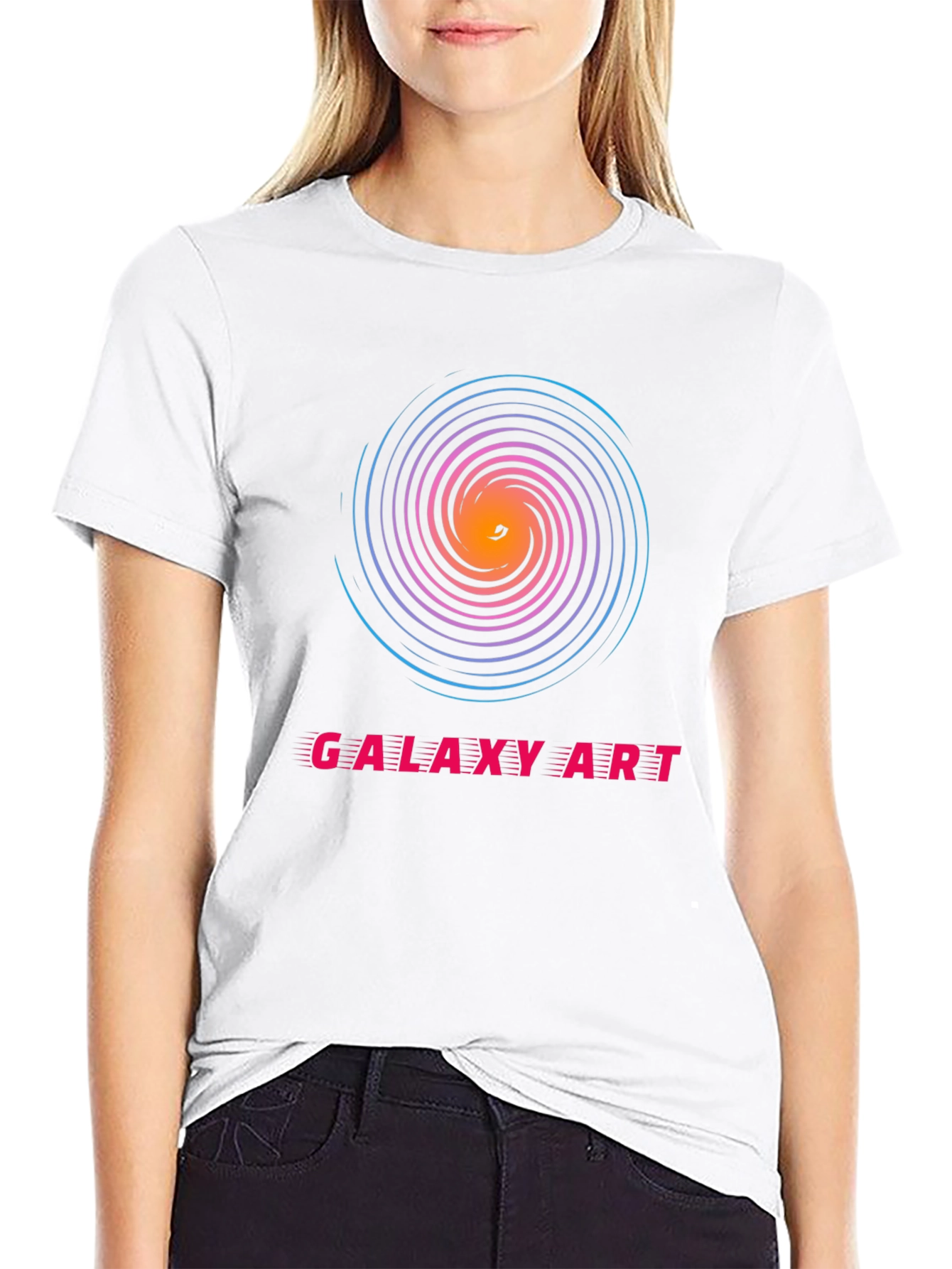 Galaxy Art Spiral T-Shirt - Cosmic Style