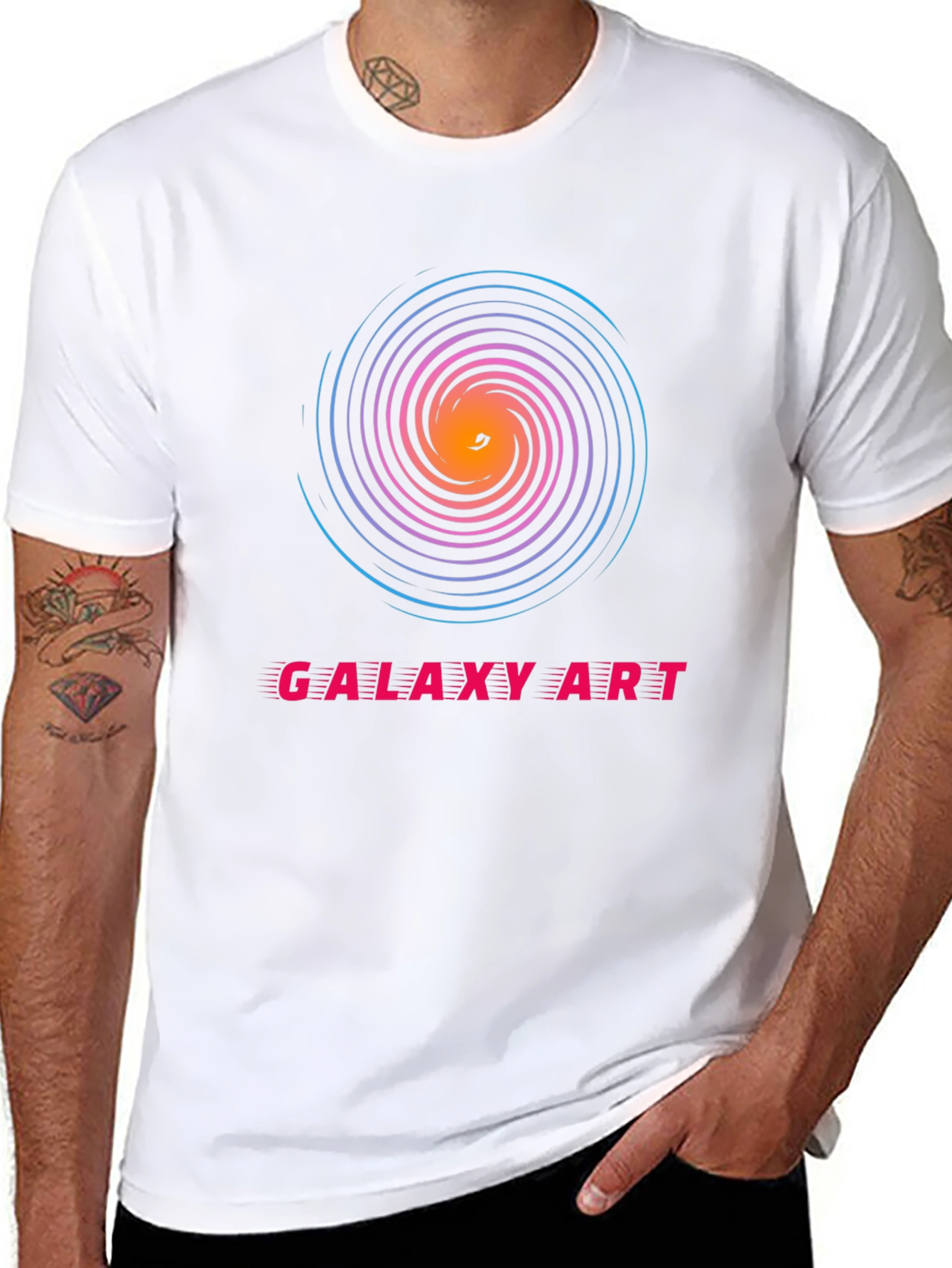 Galaxy Art Spiral T-Shirt - Cosmic Style