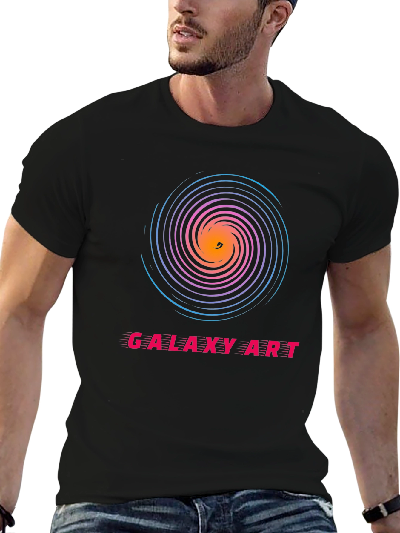 Galaxy Art Spiral T-Shirt - Cosmic Style