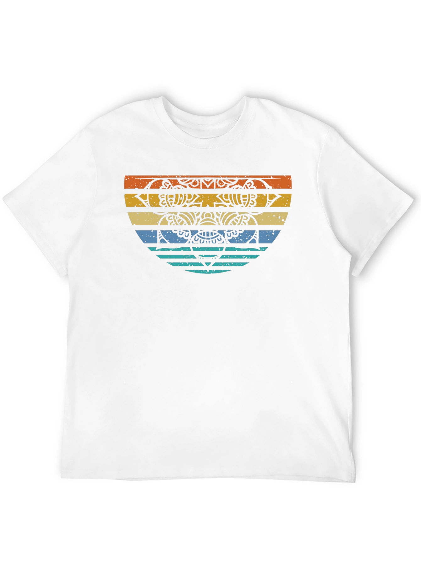 Retro Mandala Graphic Tee - Comfort Fit
