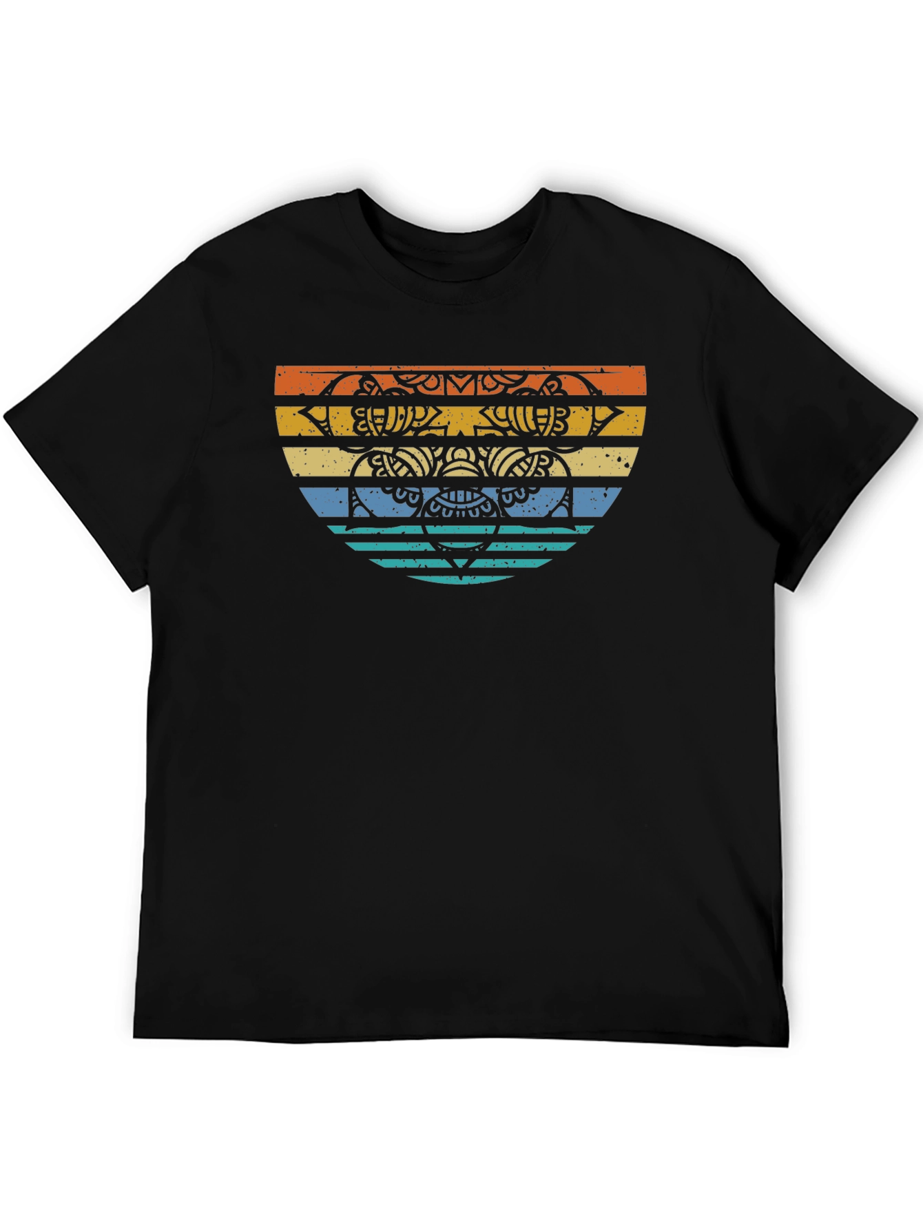 Retro Mandala Graphic Tee - Comfort Fit