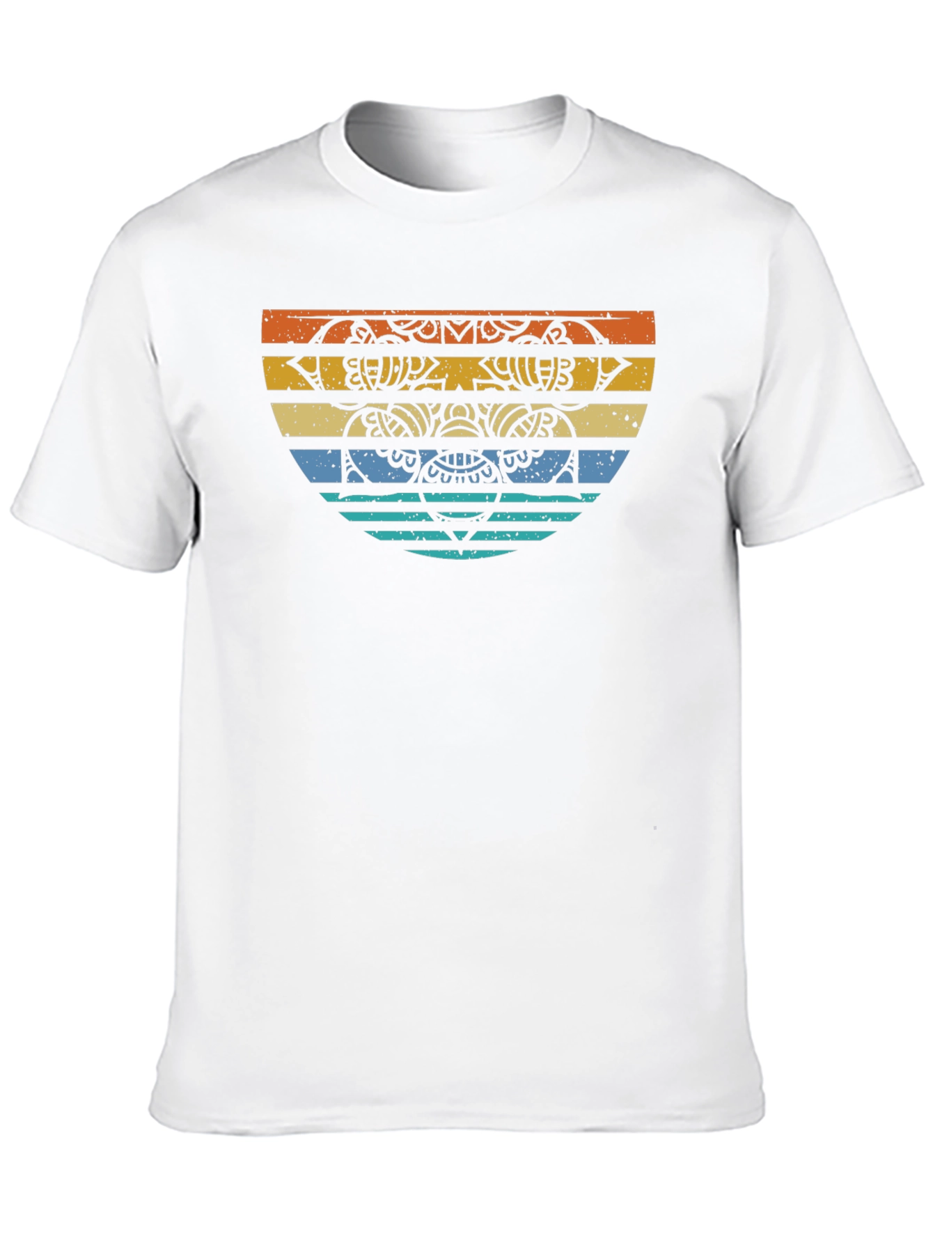 Retro Mandala Graphic Tee - Comfort Fit