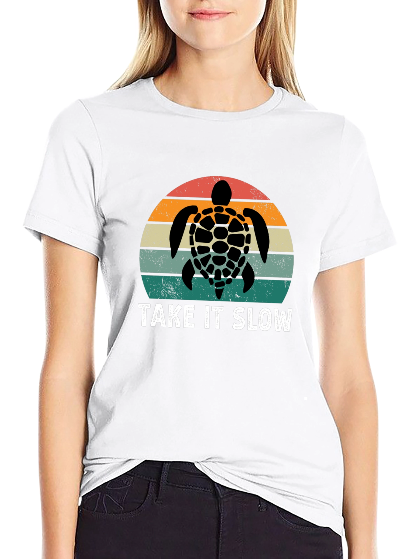 Take It Slow Turtle Graphic T-Shirt