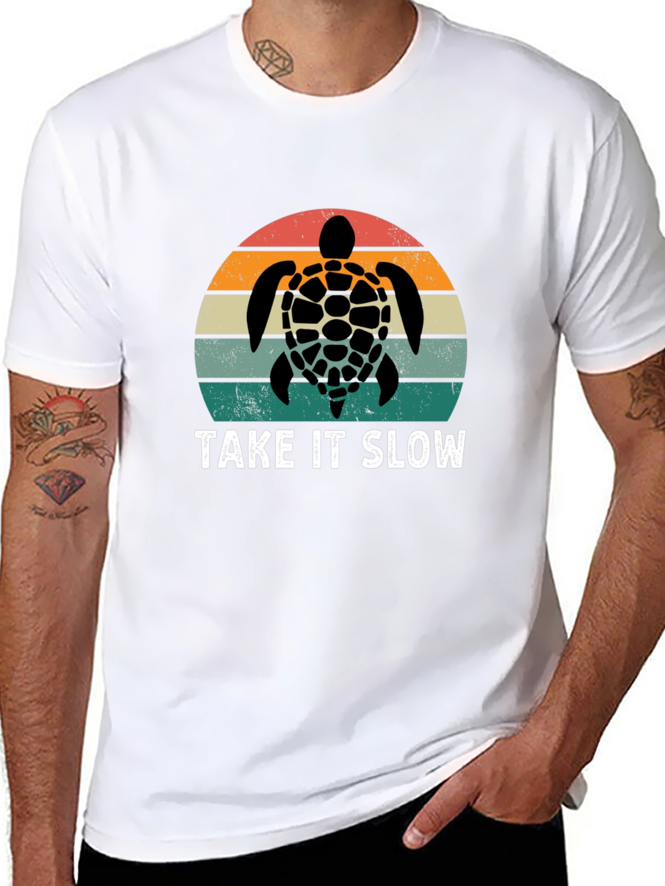 Take It Slow Turtle Graphic T-Shirt