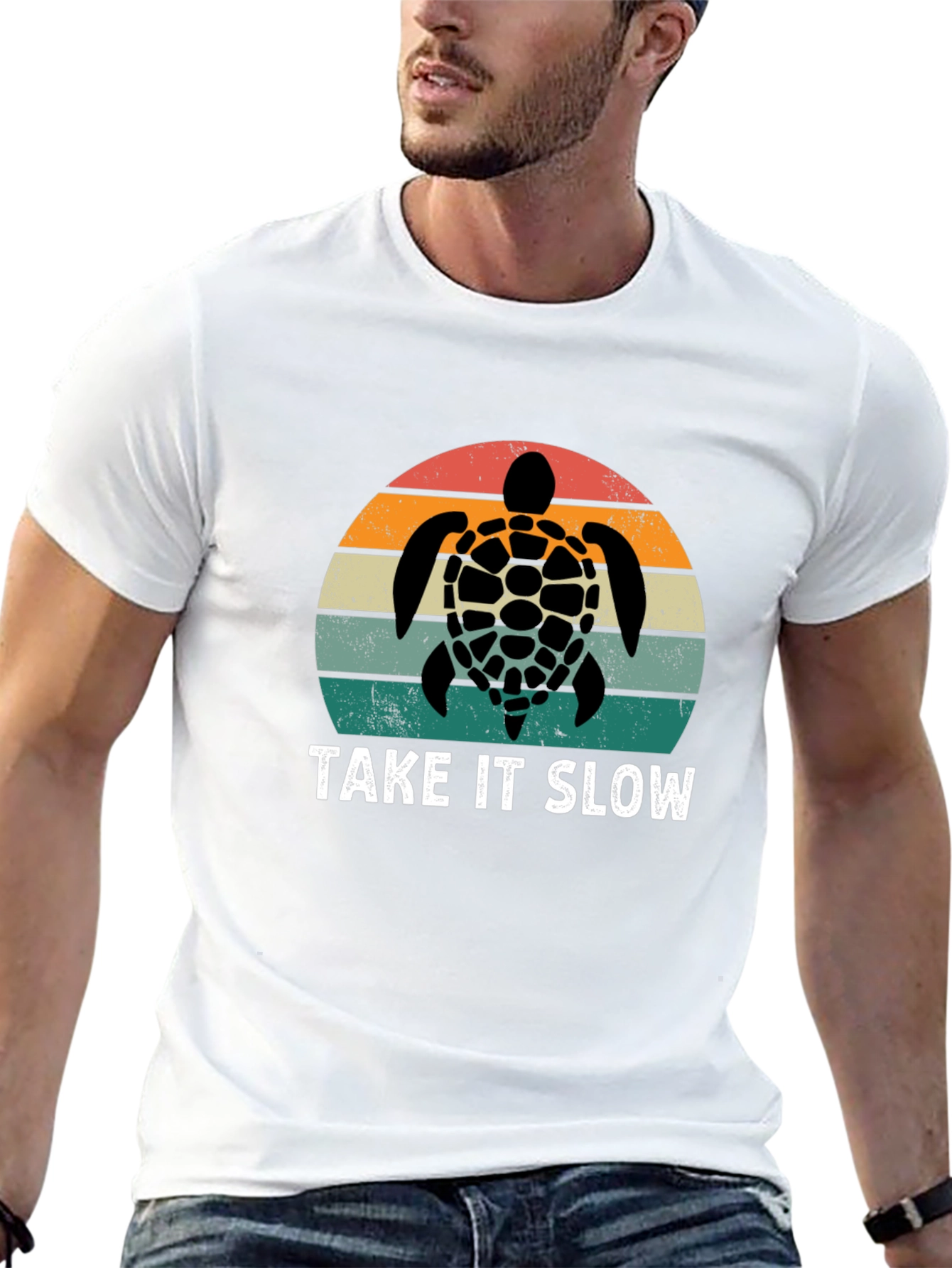 Take It Slow Turtle Graphic T-Shirt