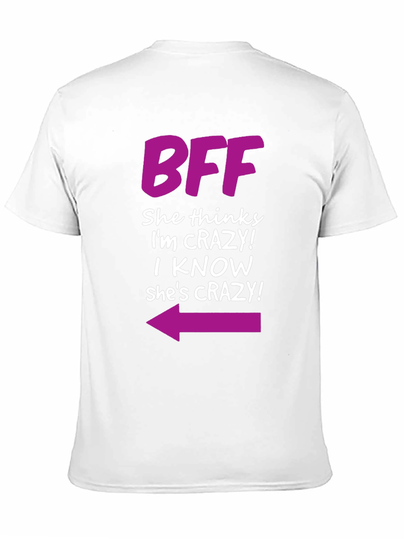 BFF Crazy Arrow Graphic Tee - Best Friend T-Shirt