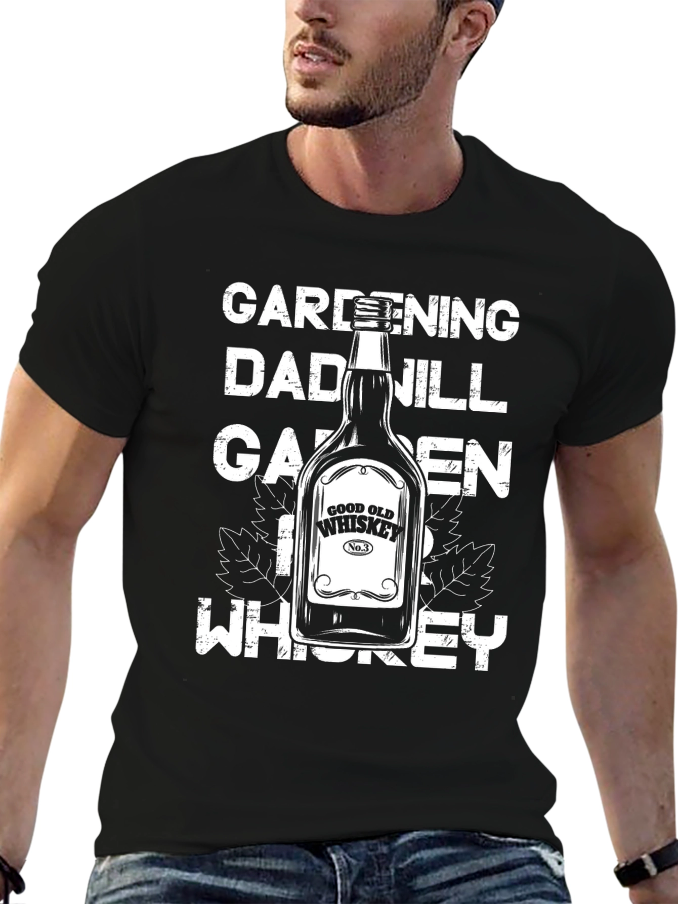 Gardening Dad Whiskey Graphic T-Shirt