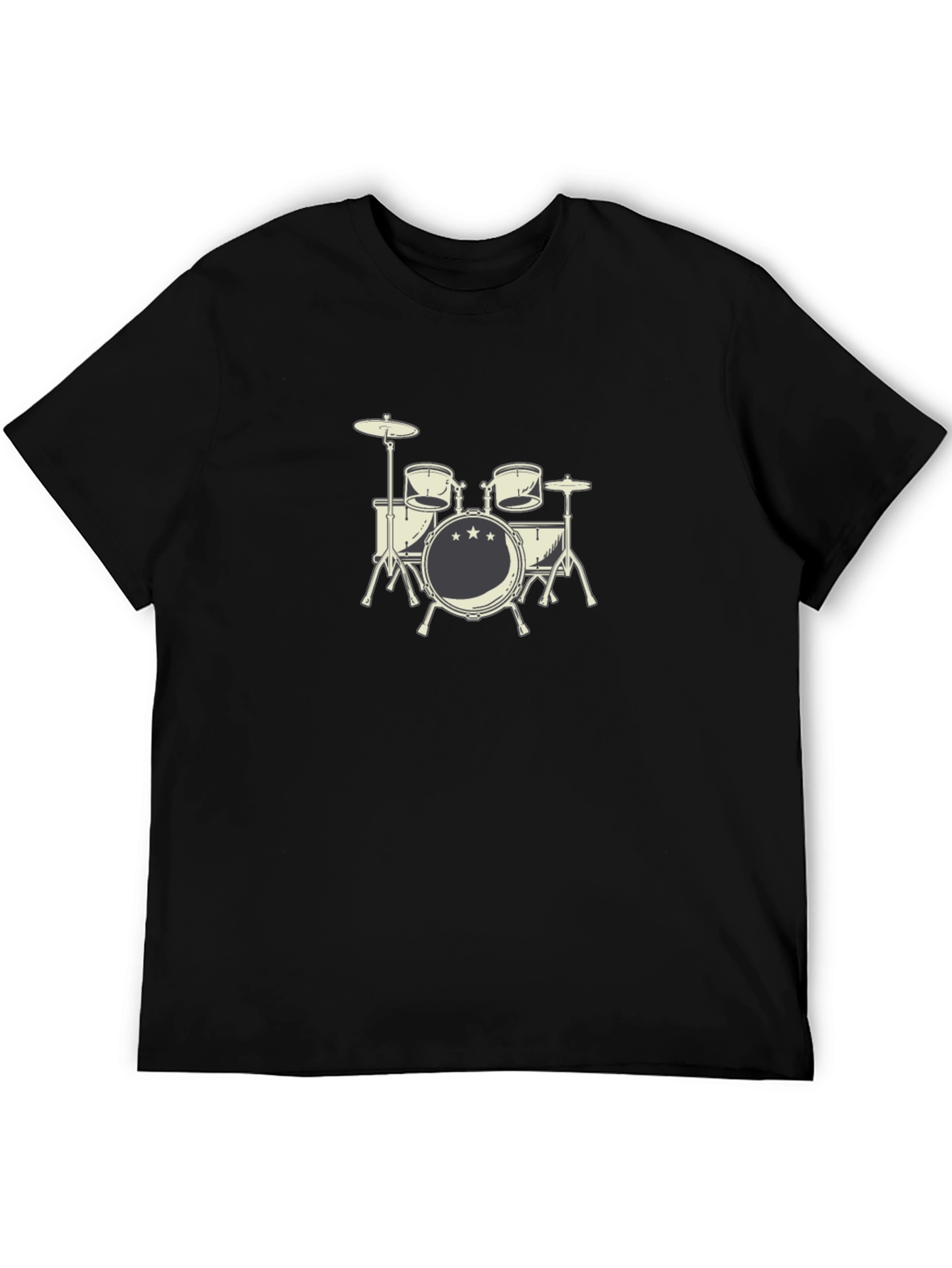 Drum Set Graphic T-Shirt - Music Lover Tee