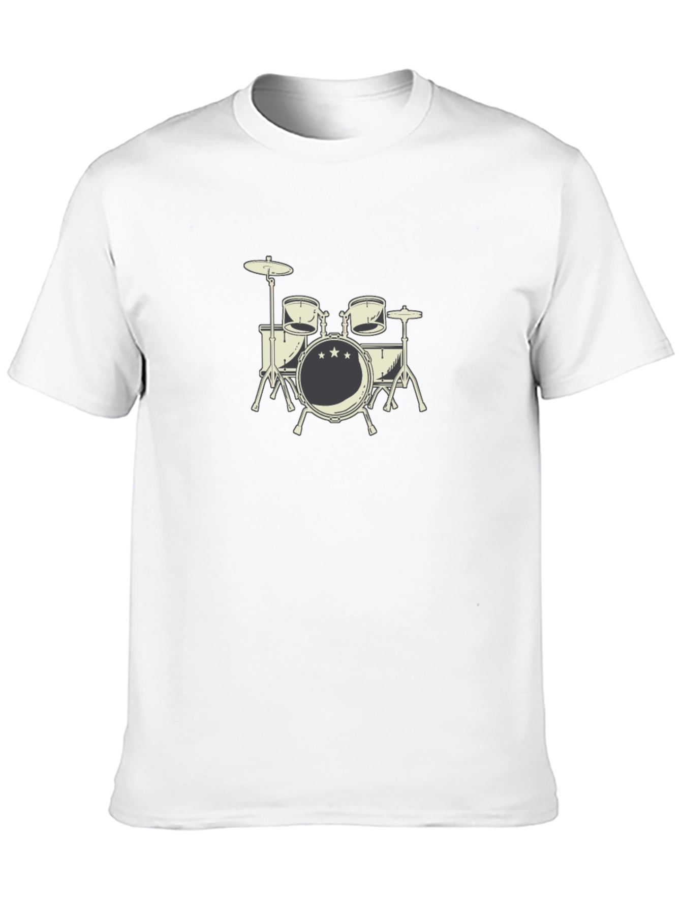 Drum Set Graphic T-Shirt - Music Lover Tee