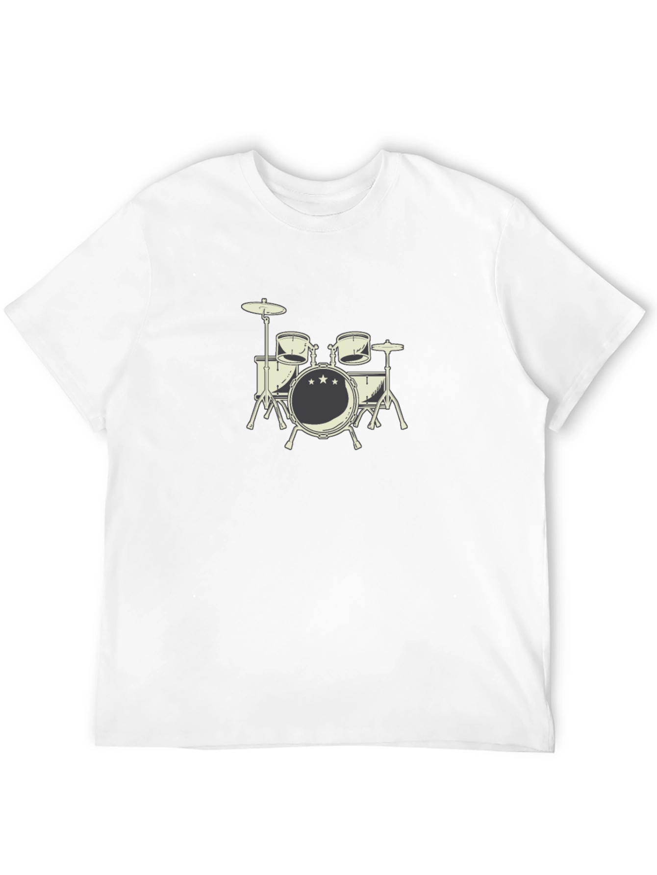 Drum Set Graphic T-Shirt - Music Lover Tee