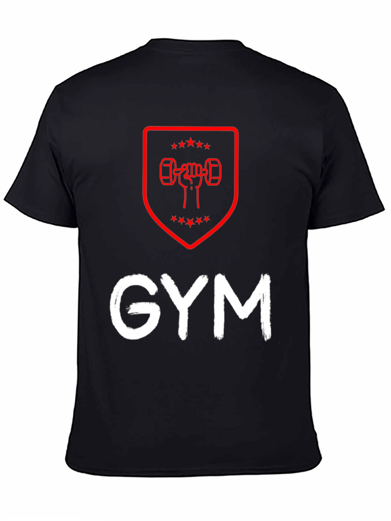 Gym Workout Black T-Shirt - Fitness Motivation