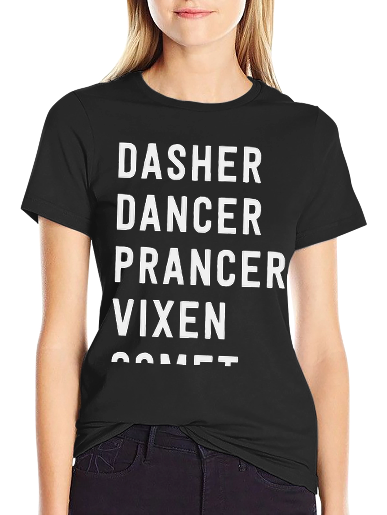 Dasher Dancer Prancer Vixen Graphic Tee