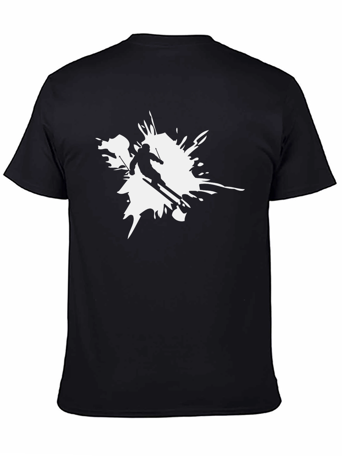 Skiing Splash Graphic T-Shirt - Cool Sport Tee