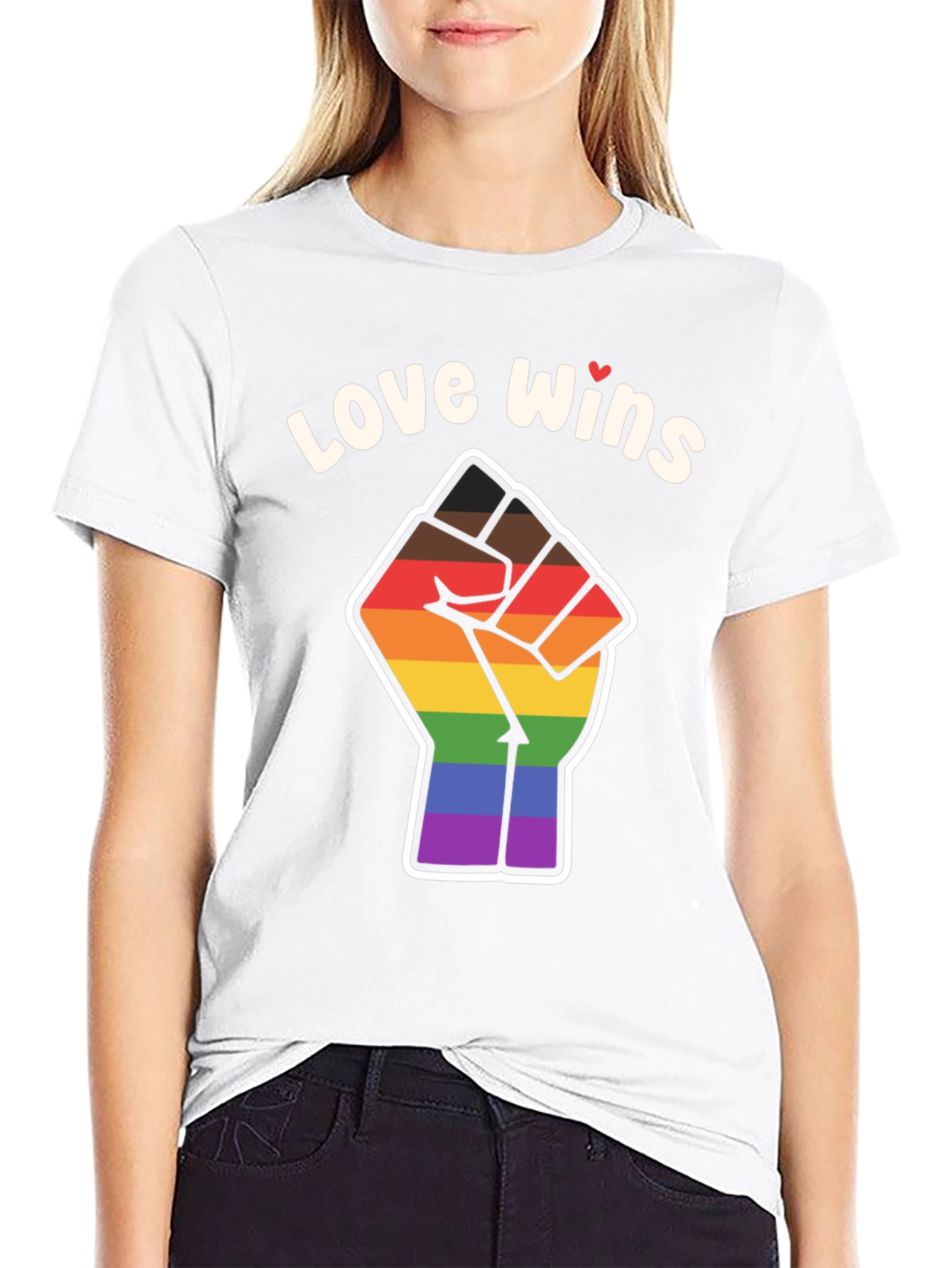 Love Wins Pride Fist T-Shirt