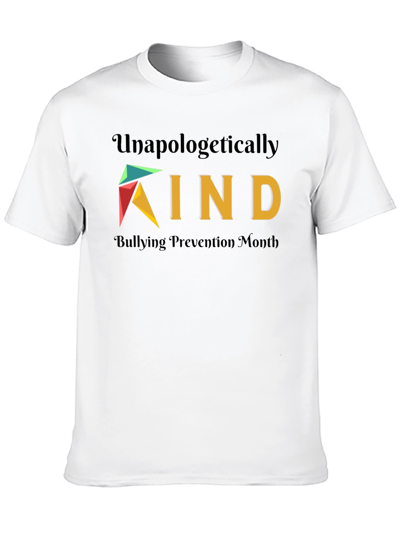 Unapologetically Kind Bullying Prevention Month Black T-Shirt