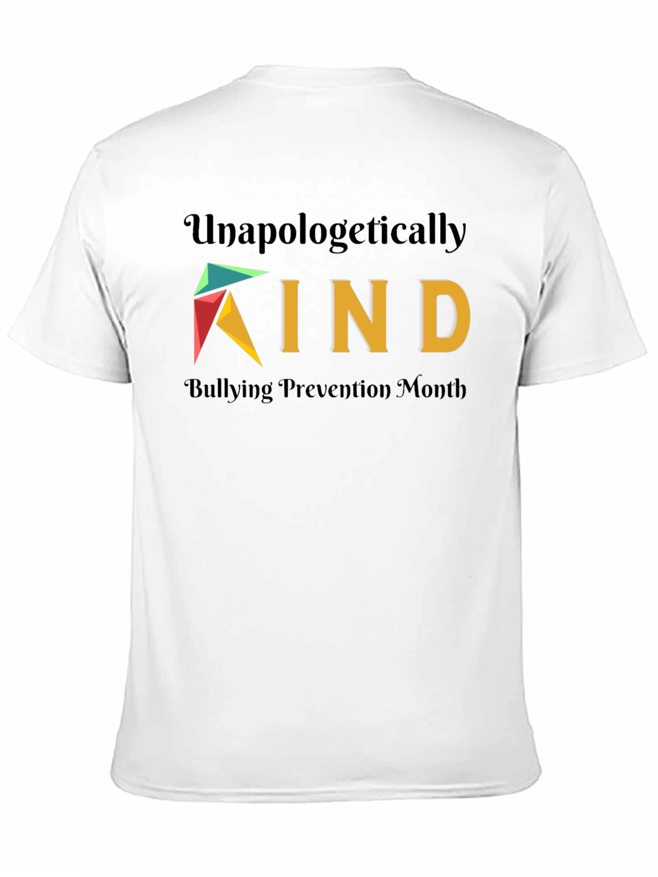 Unapologetically Kind Bullying Prevention Month Black T-Shirt