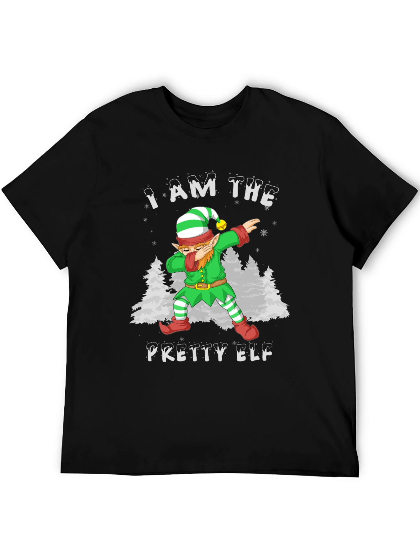 Funny Christmas Elf Dabbing T-Shirt