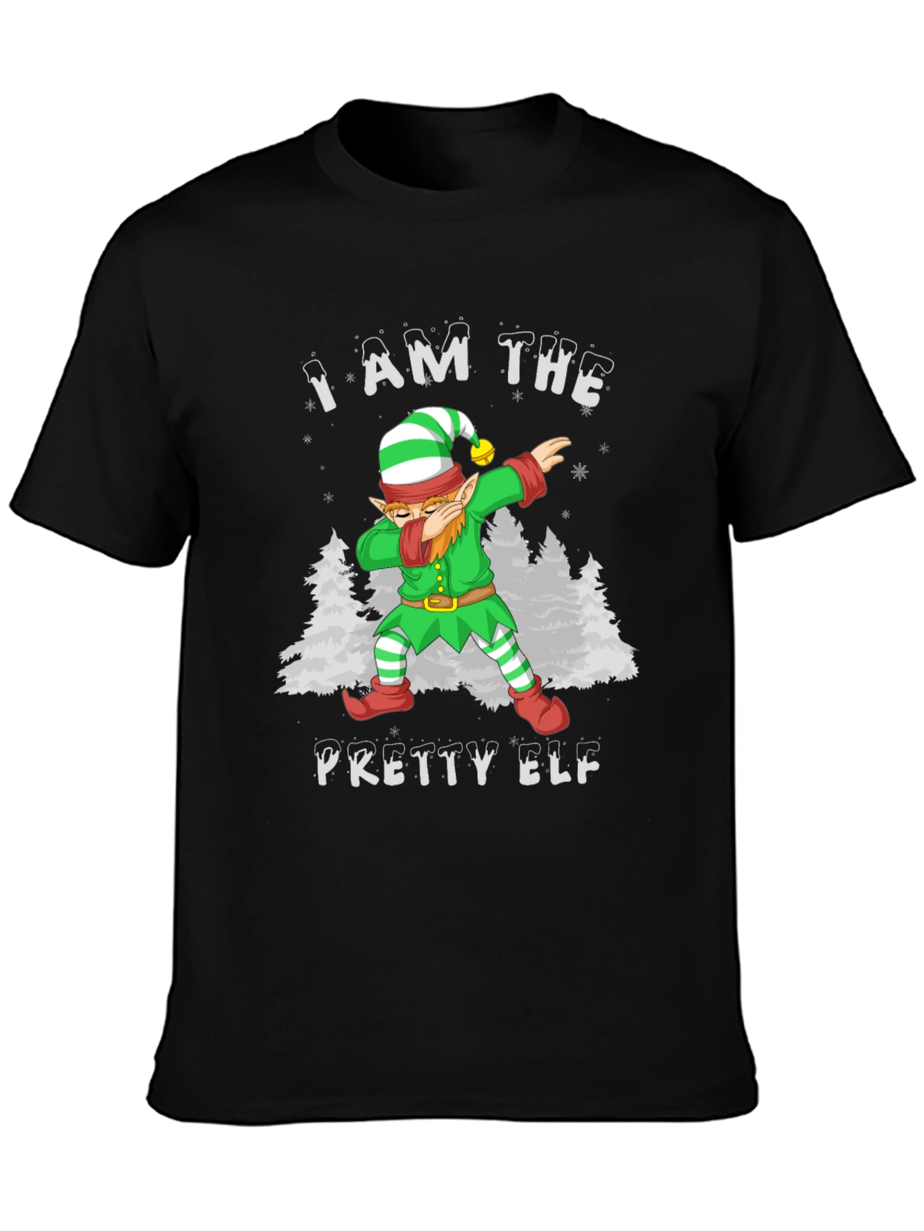 Funny Christmas Elf Dabbing T-Shirt