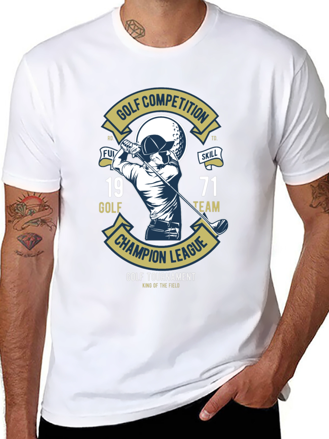 Golf Competition T-Shirt: Champion League Tournament Tee