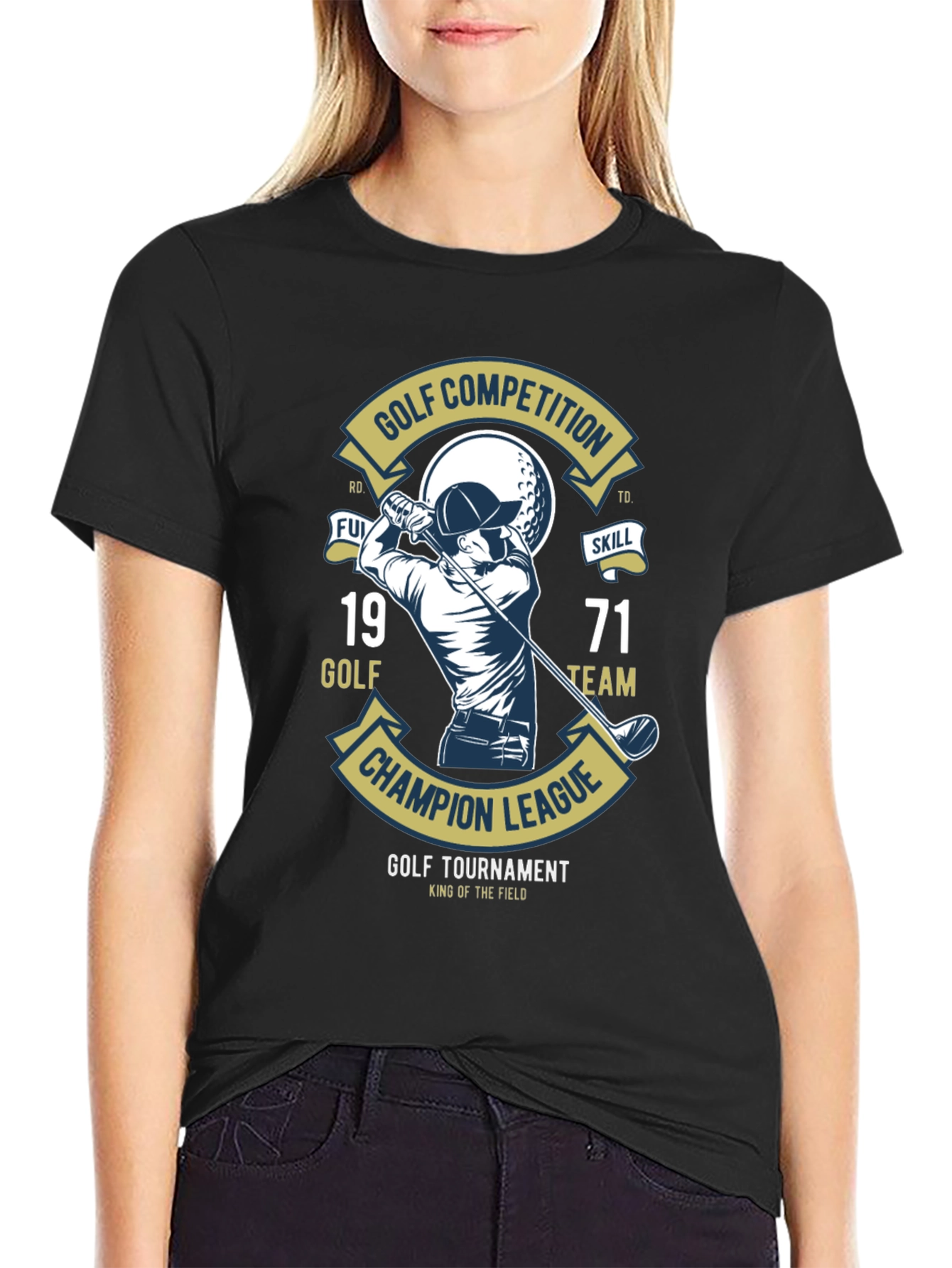 Golf Competition T-Shirt: Champion League Tournament Tee