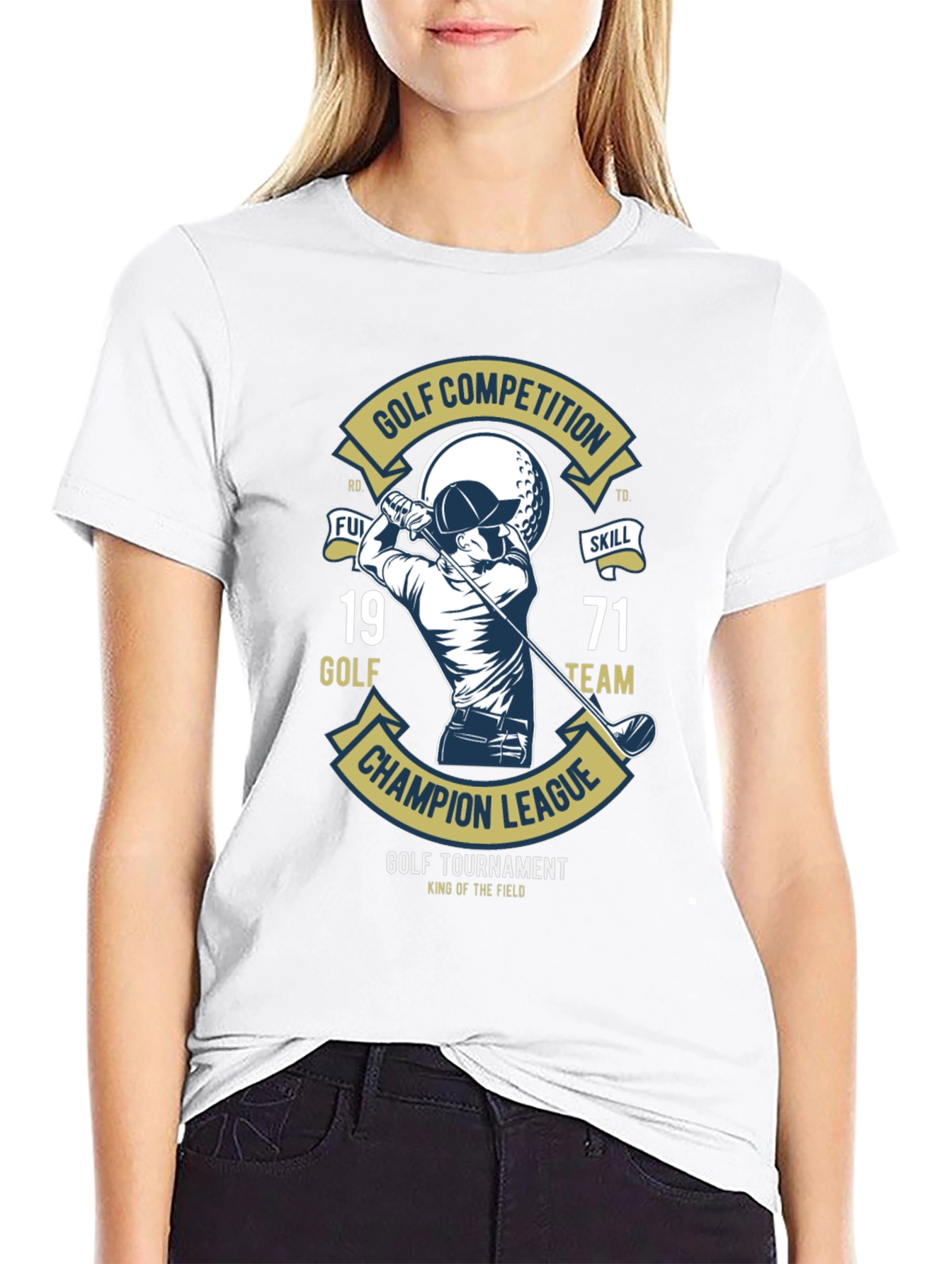 Golf Competition T-Shirt: Champion League Tournament Tee