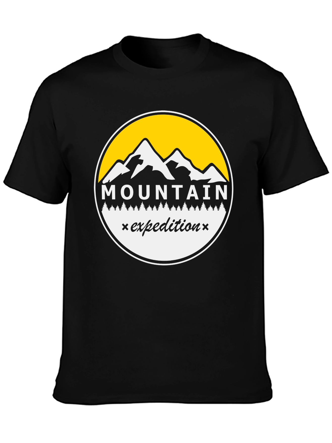 Mountain Expedition Graphic Tee - Black