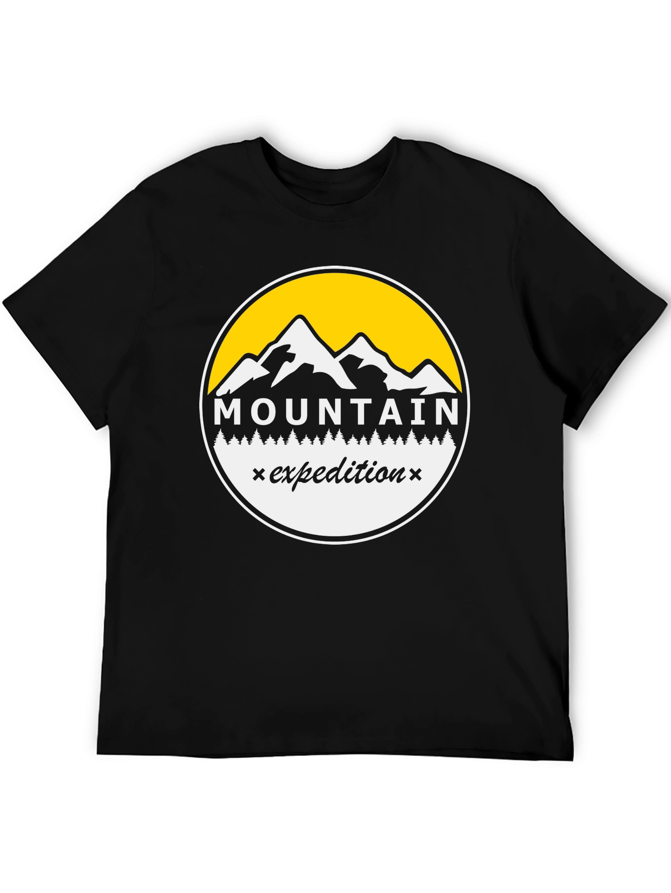Mountain Expedition Graphic Tee - Black