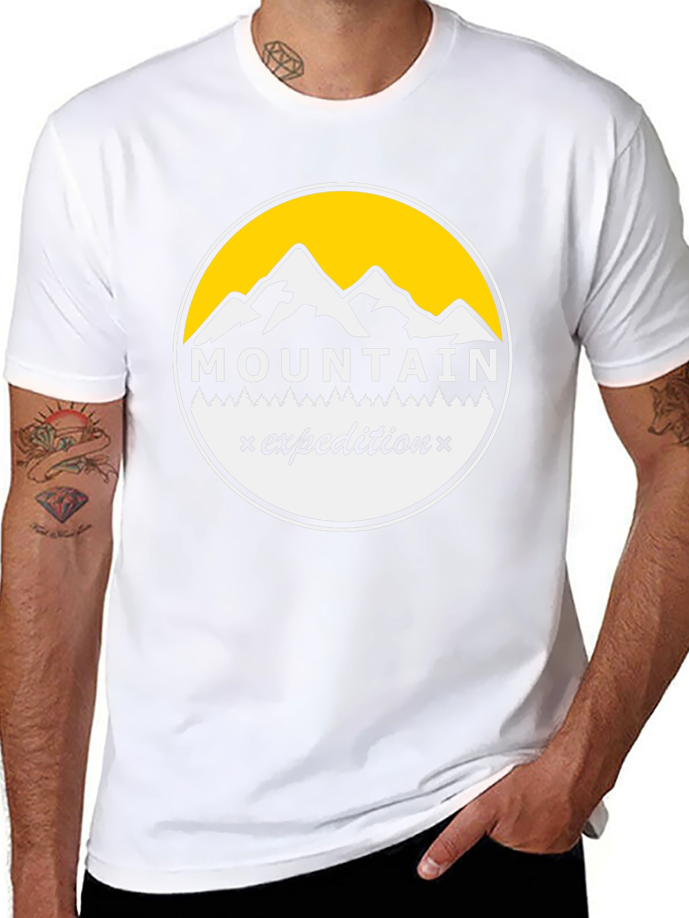 Mountain Expedition Graphic Tee - Black