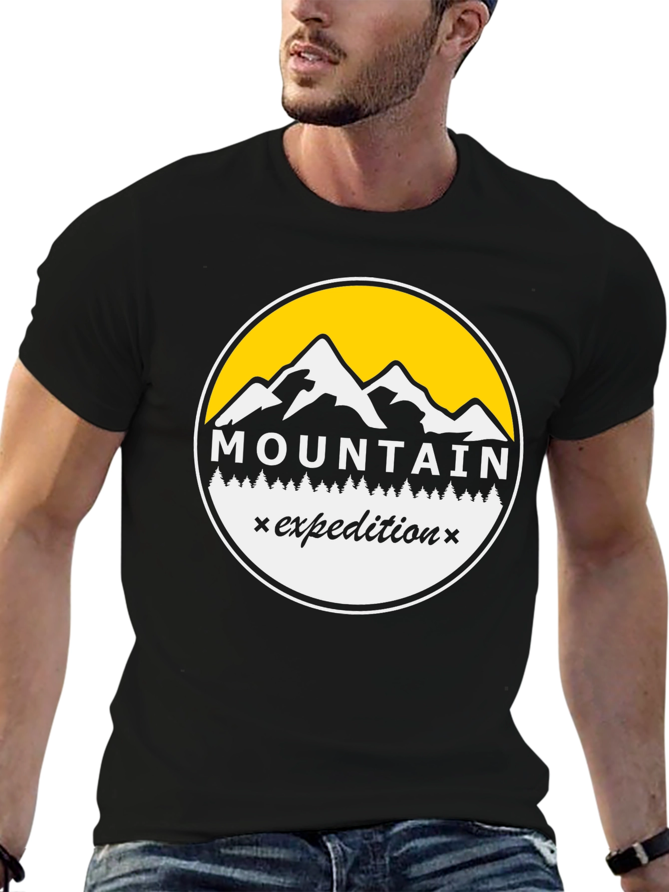 Mountain Expedition Graphic Tee - Black