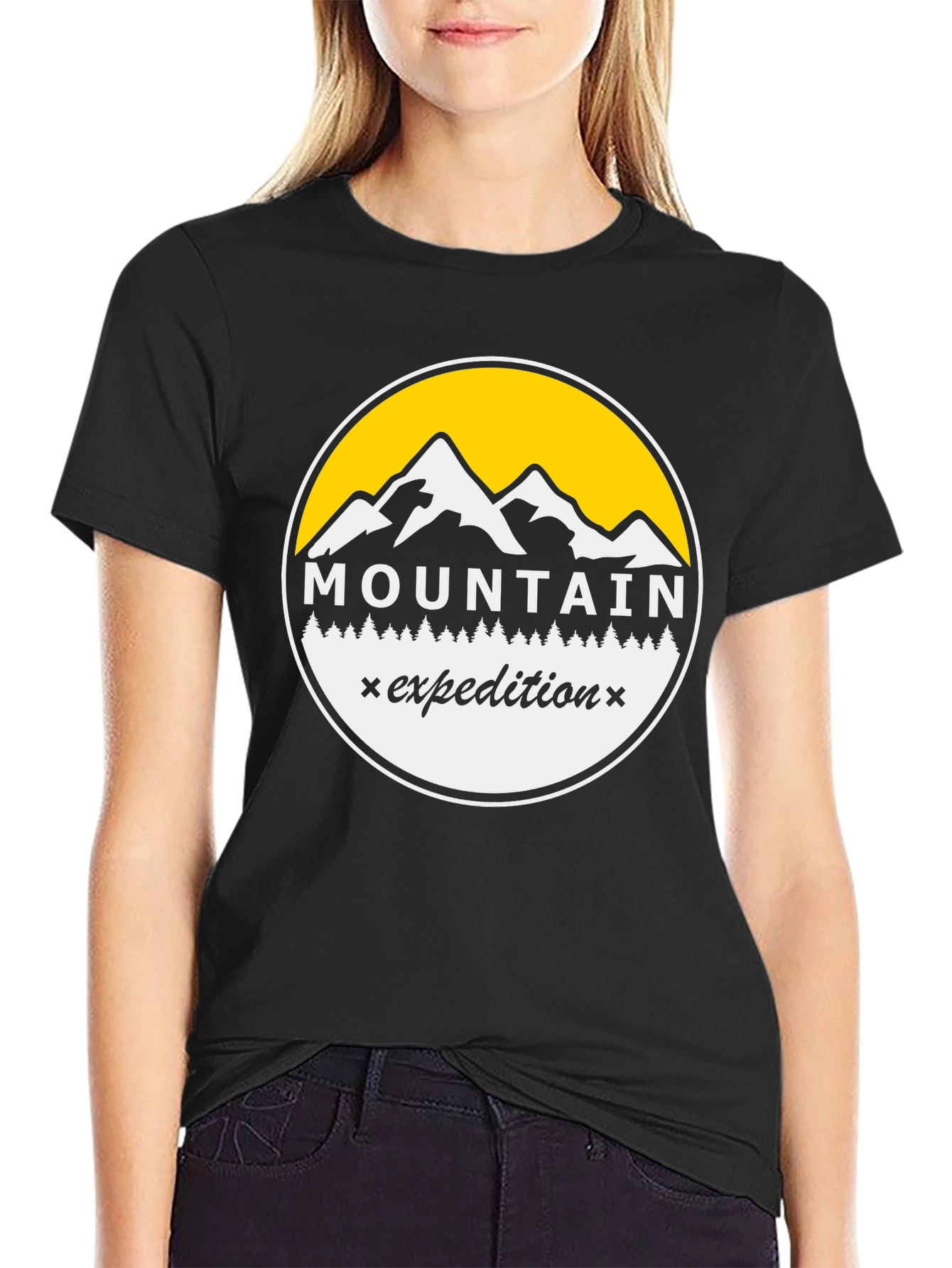 Mountain Expedition Graphic Tee - Black