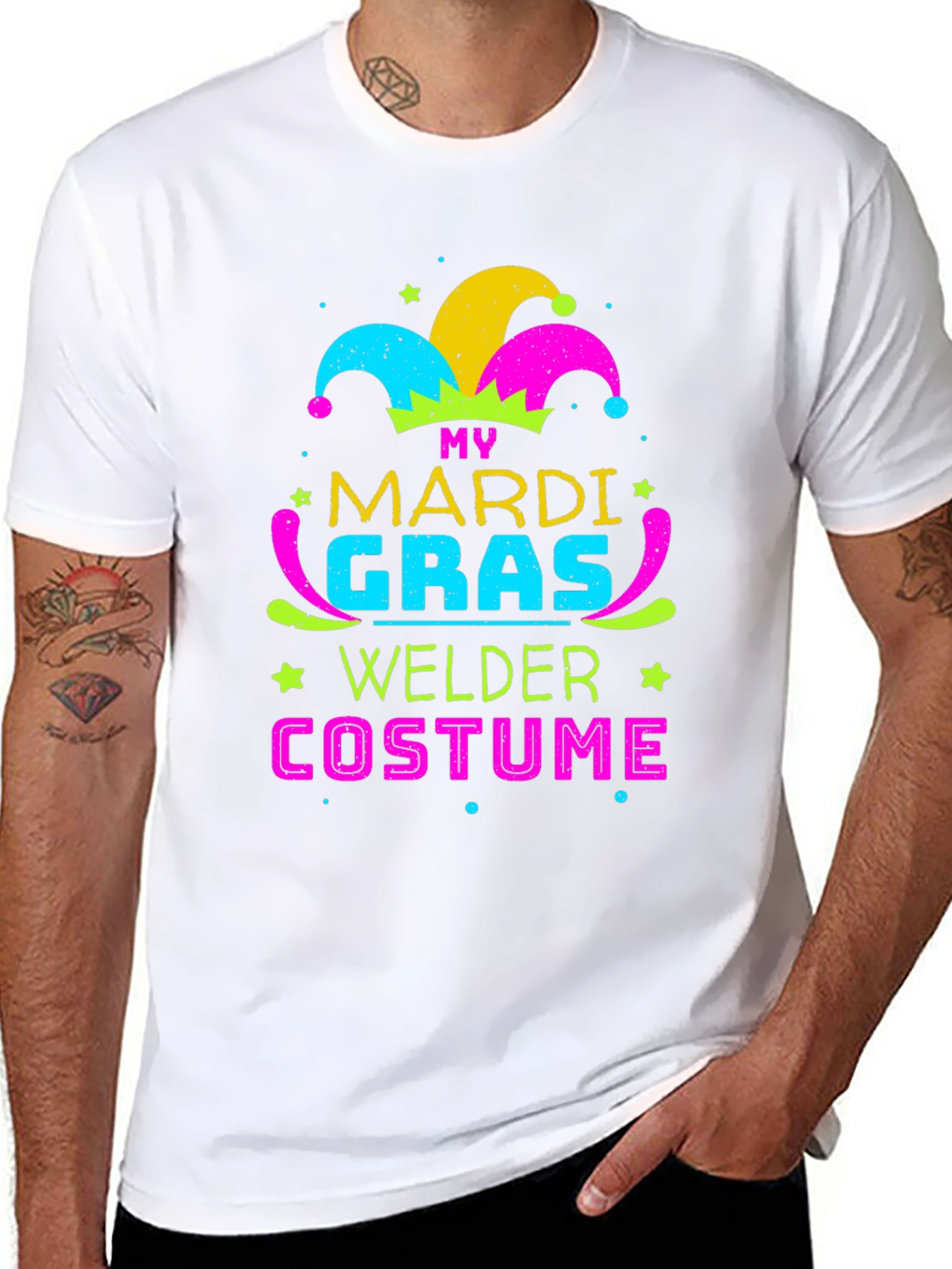 Mardi Gras Welder Costume T-Shirt