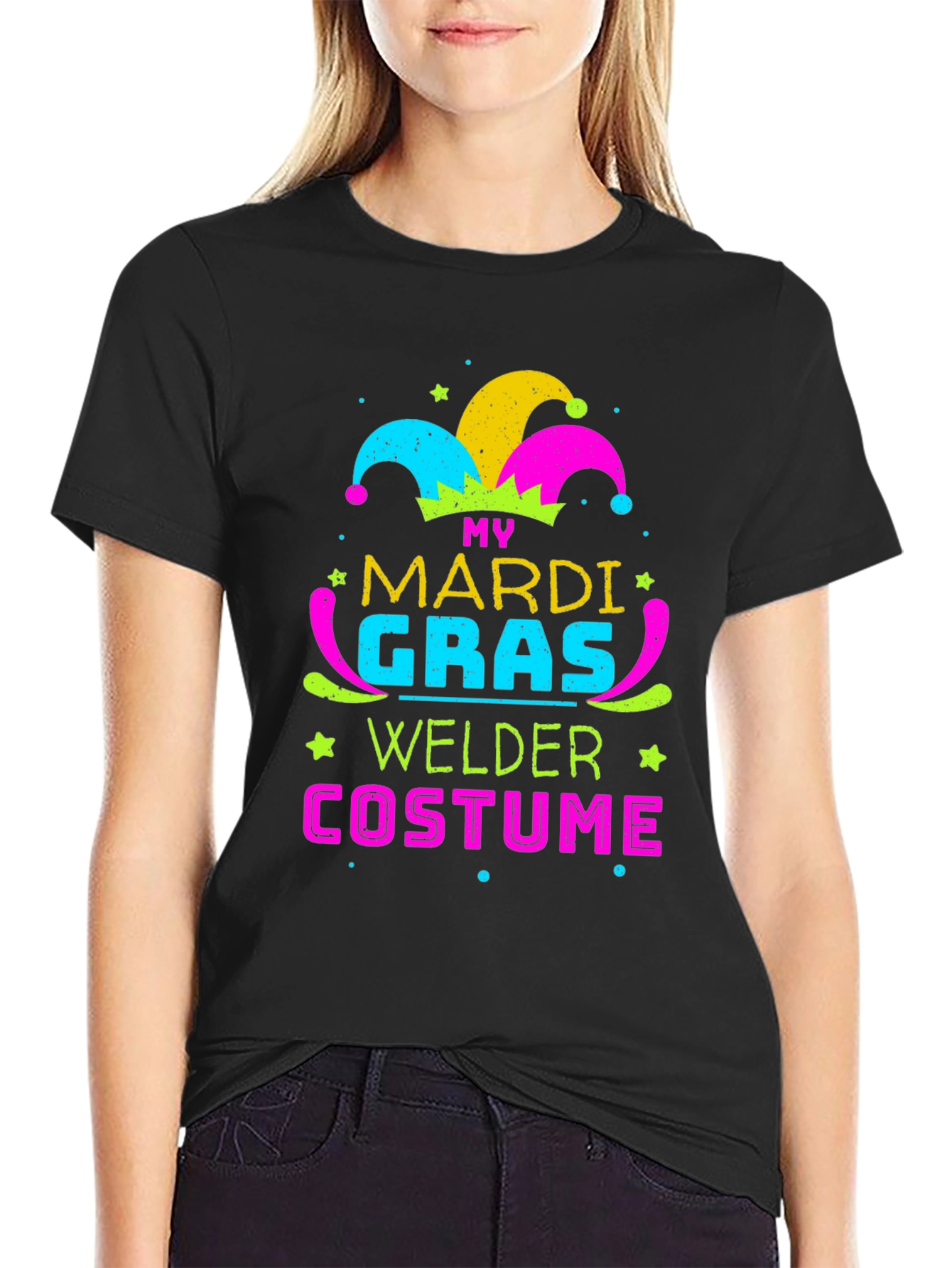 Mardi Gras Welder Costume T-Shirt