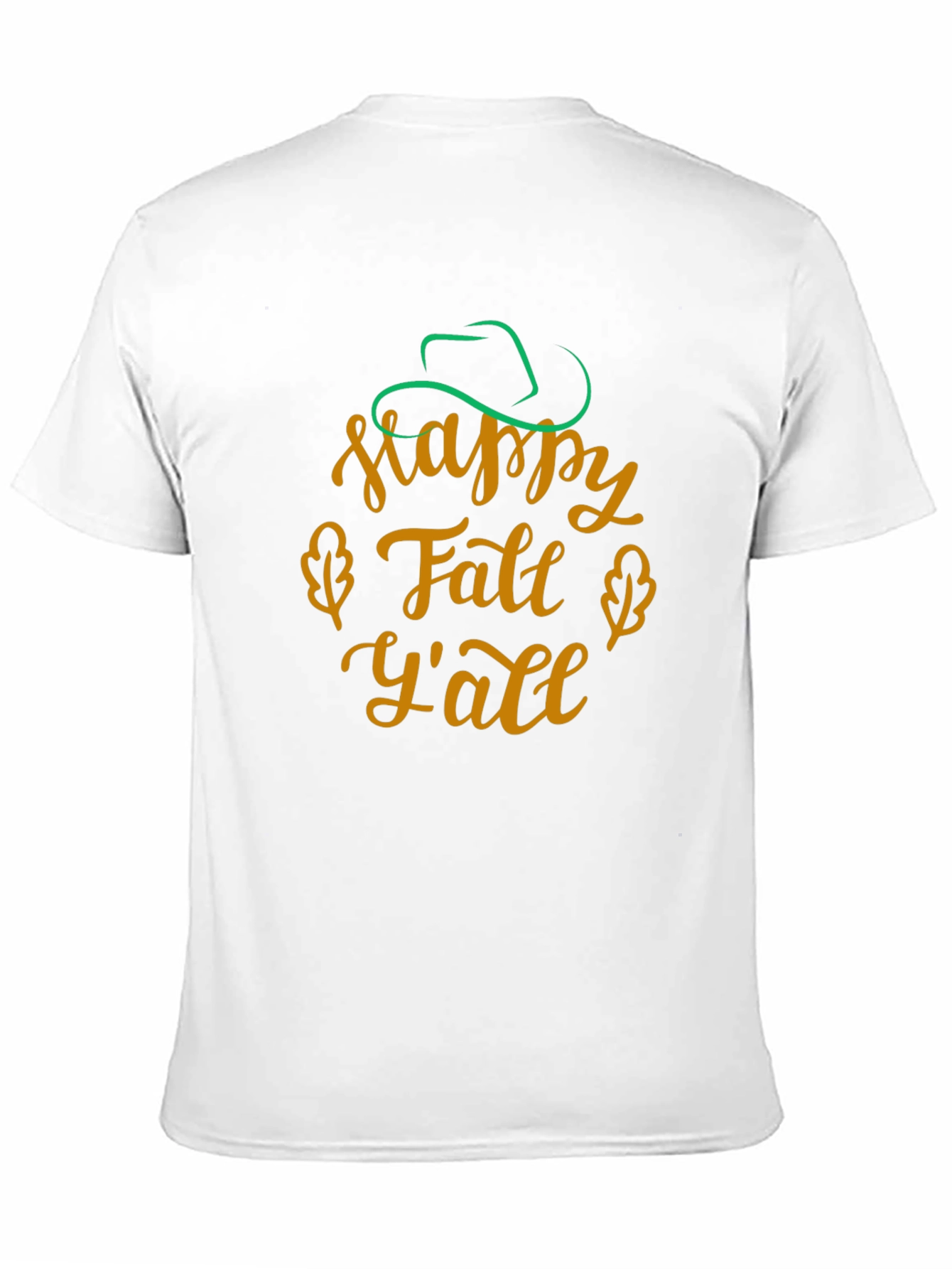 Happy Fall Yall Black T-Shirt