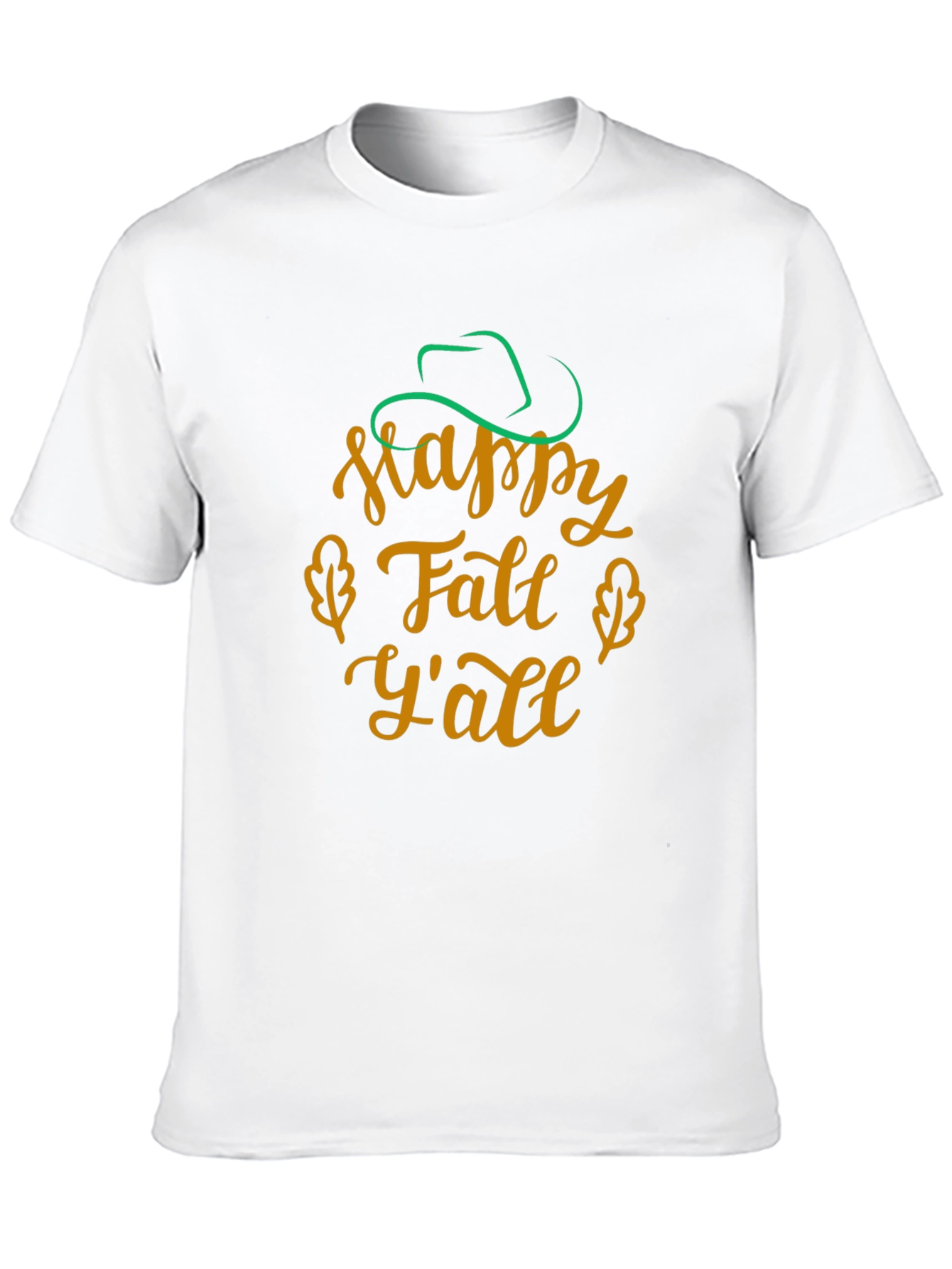 Happy Fall Yall Black T-Shirt