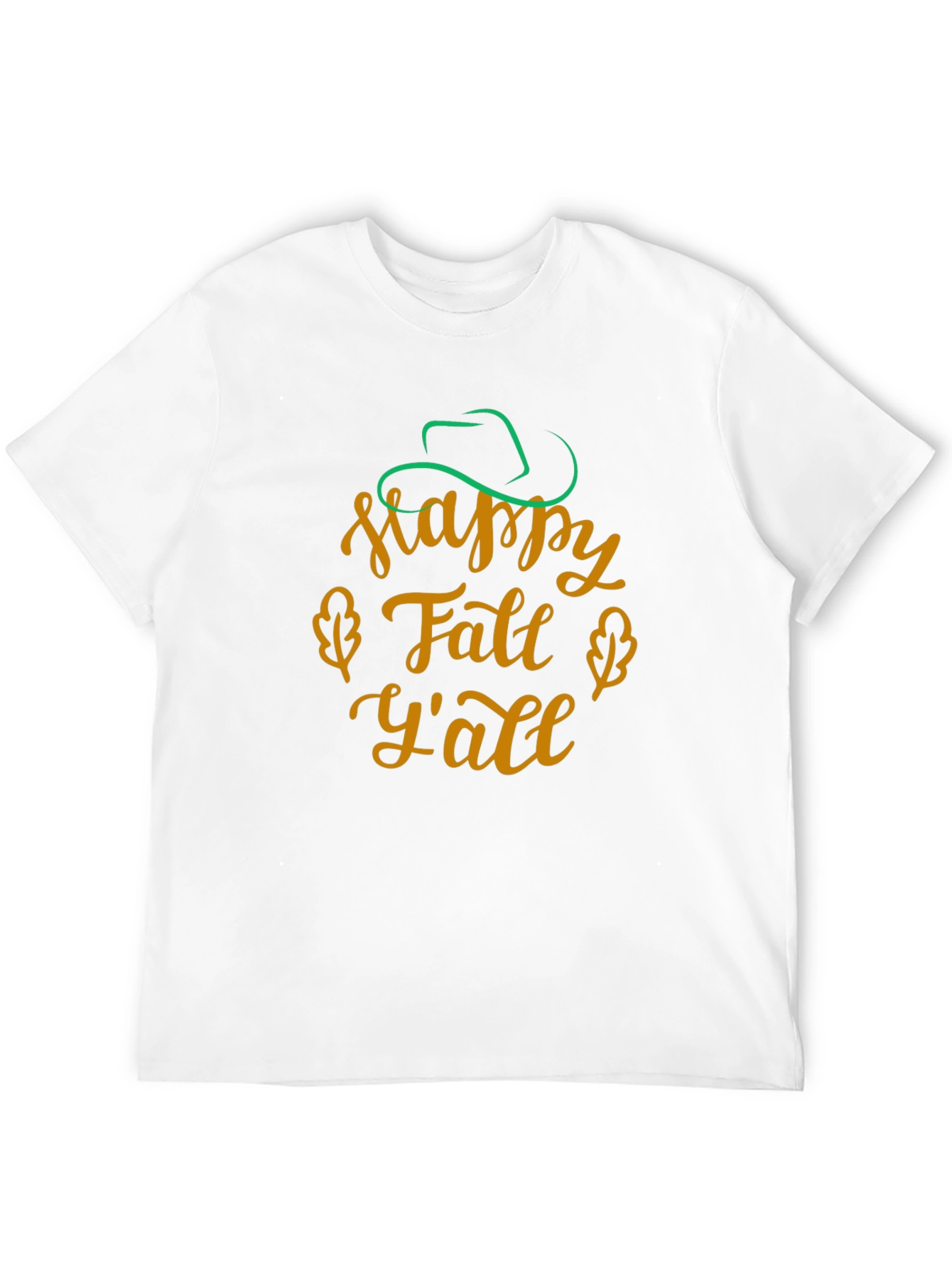 Happy Fall Yall Black T-Shirt