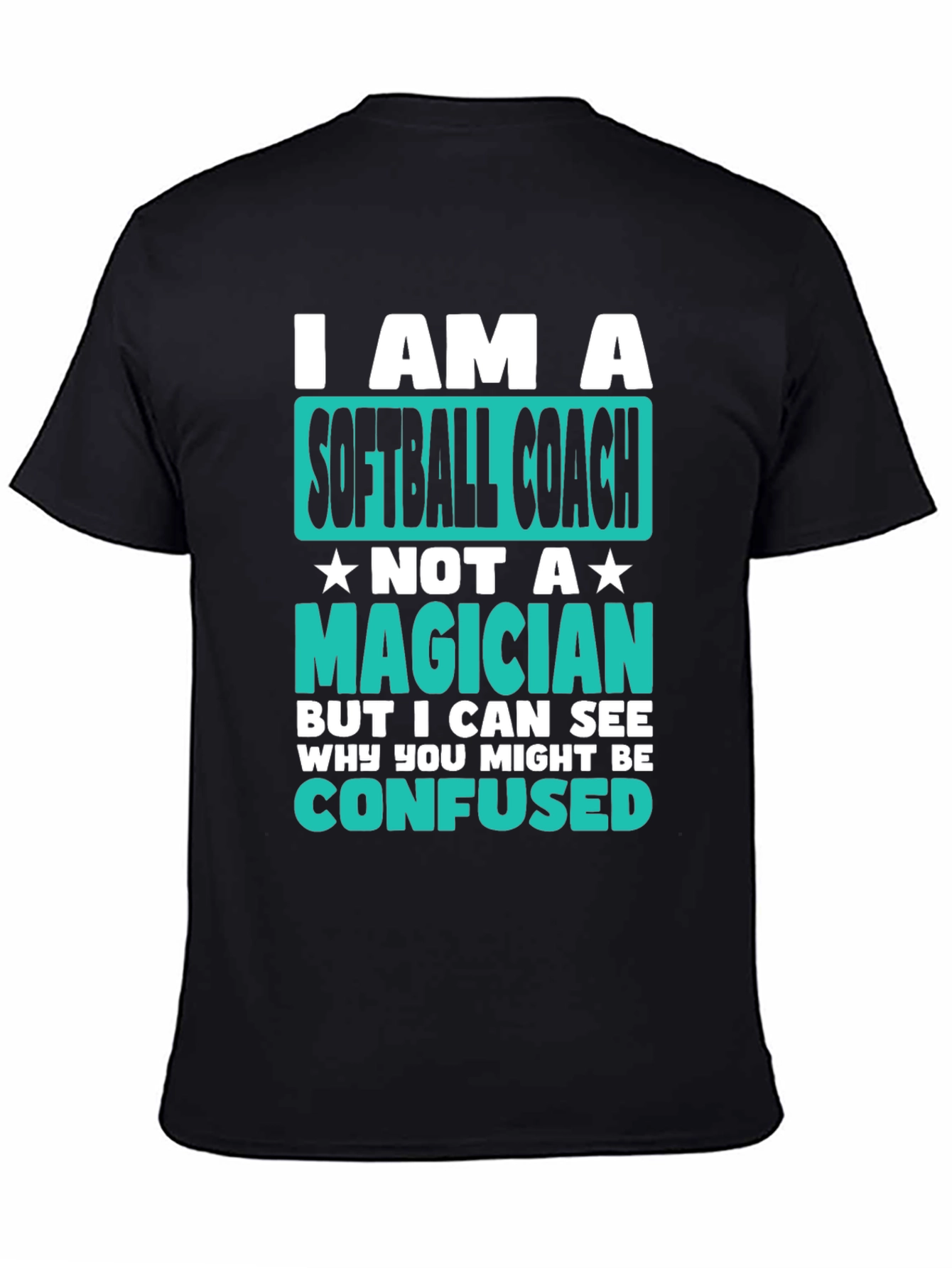 Softball Coach Graphic T-Shirt - Funny Novelty Tee