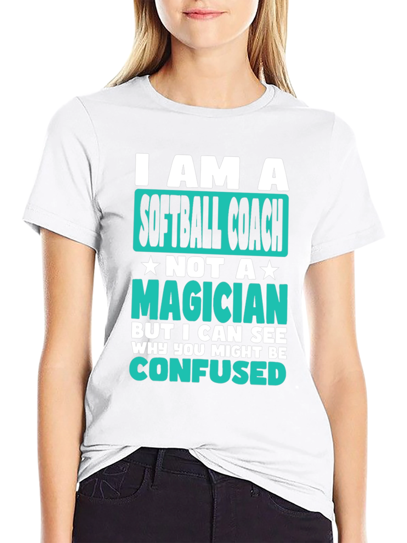 Softball Coach Graphic T-Shirt - Funny Novelty Tee