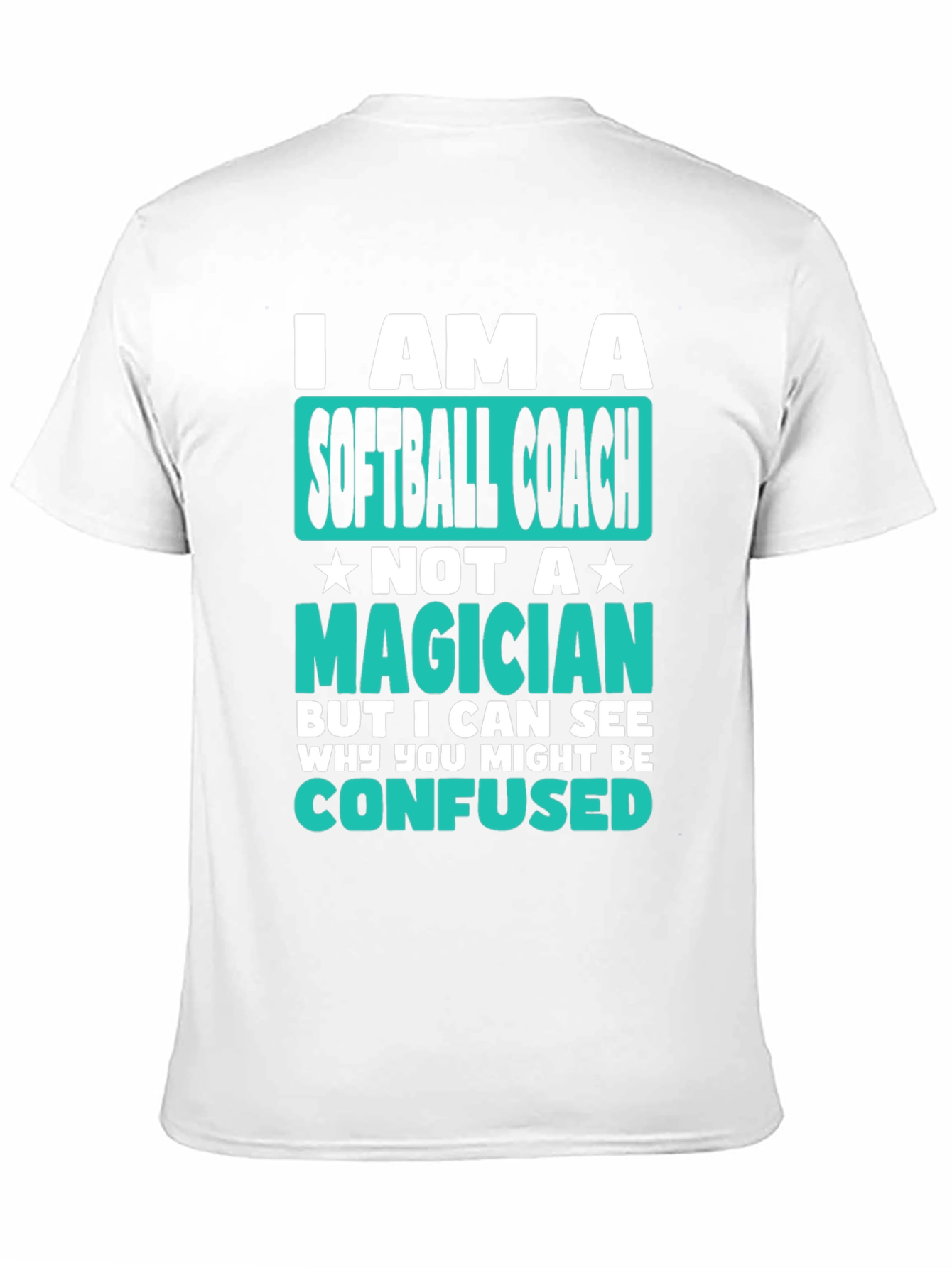 Softball Coach Graphic T-Shirt - Funny Novelty Tee