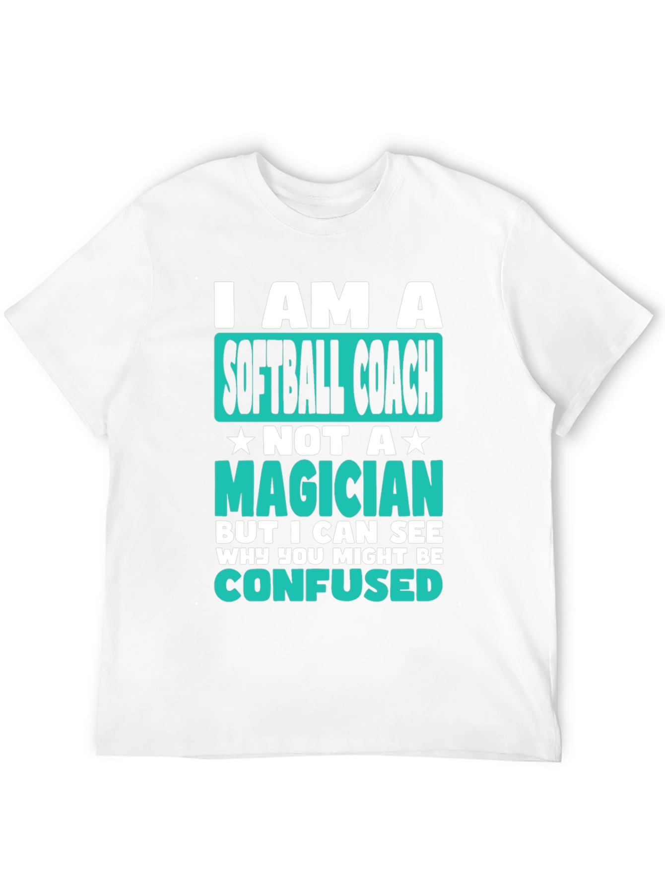 Softball Coach Graphic T-Shirt - Funny Novelty Tee