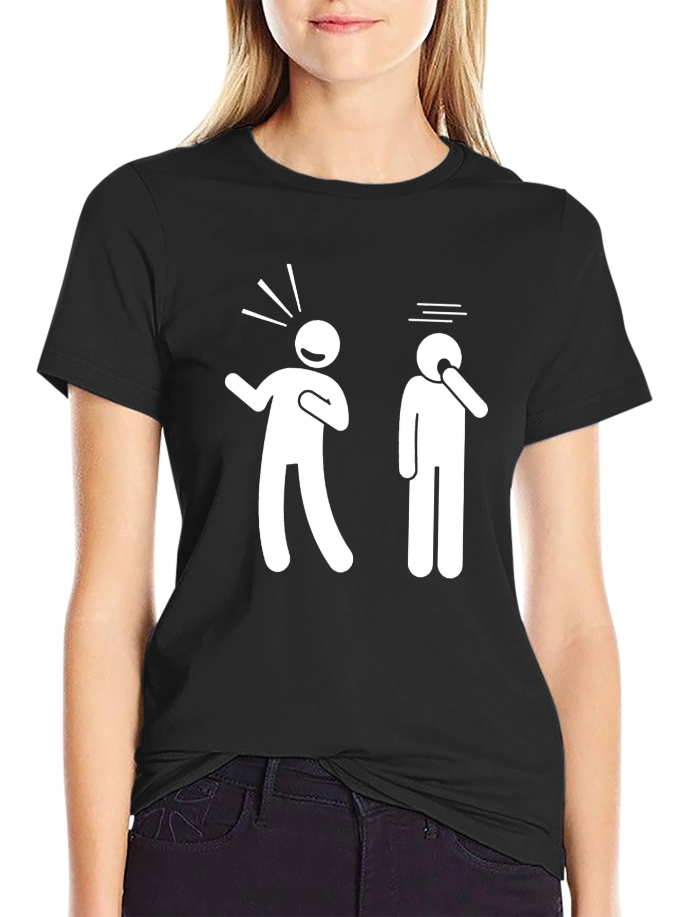 Funny Stick Figure Graphic T-Shirt