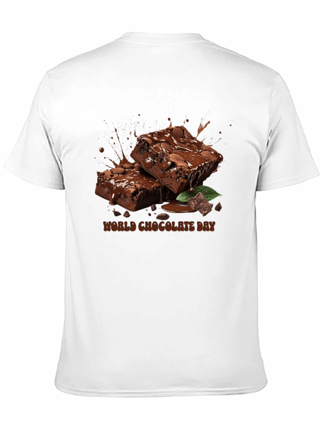 World Chocolate Day T-Shirt - Brownie Design
