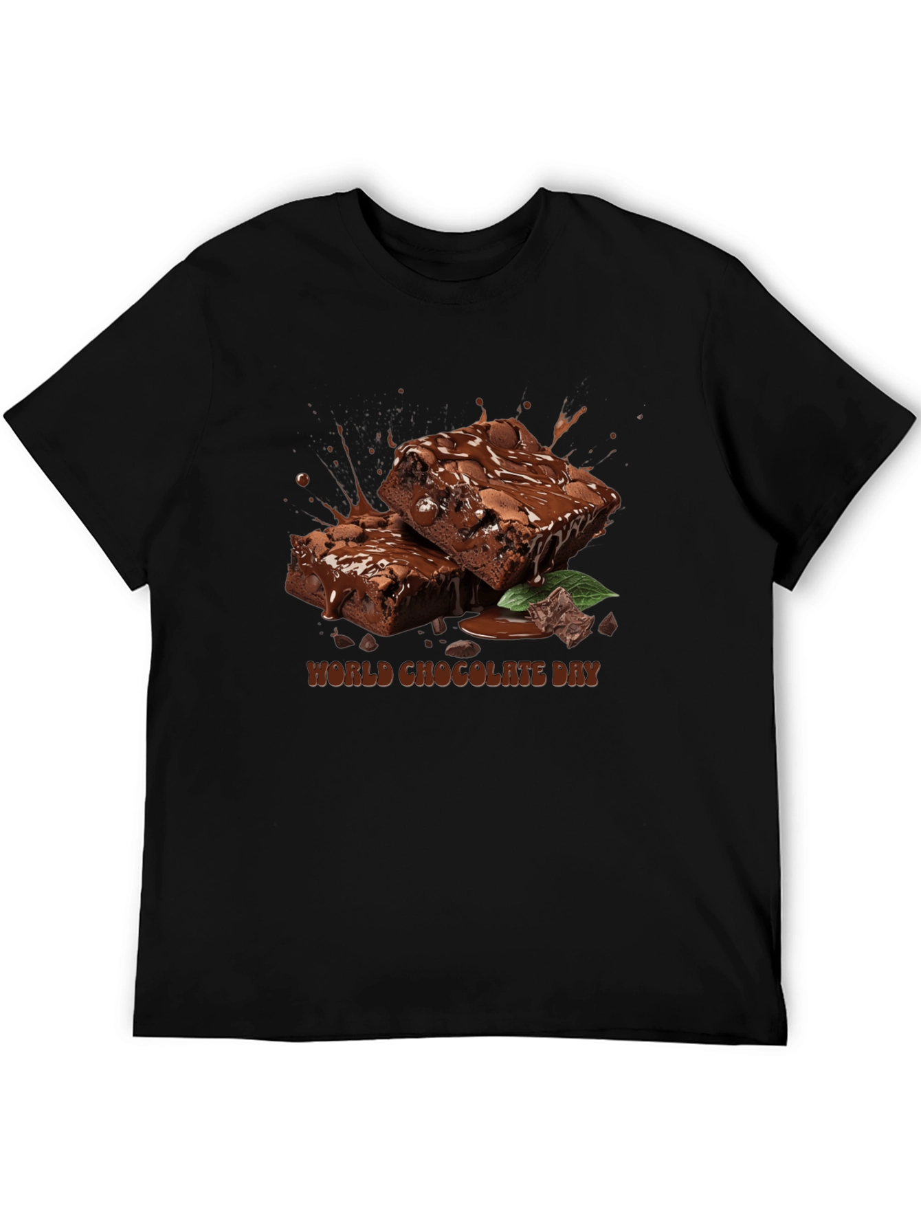 World Chocolate Day T-Shirt - Brownie Design