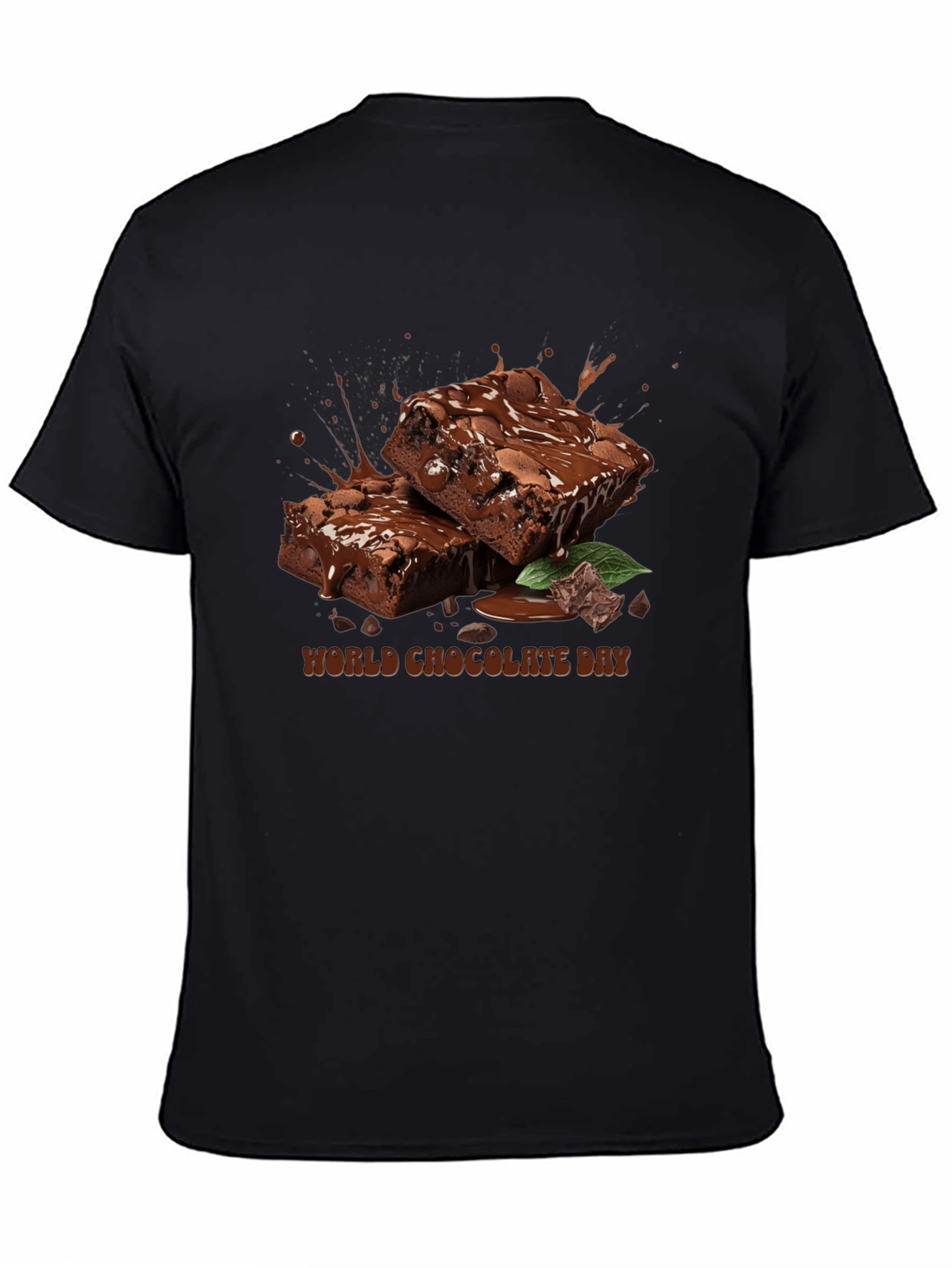 World Chocolate Day T-Shirt - Brownie Design