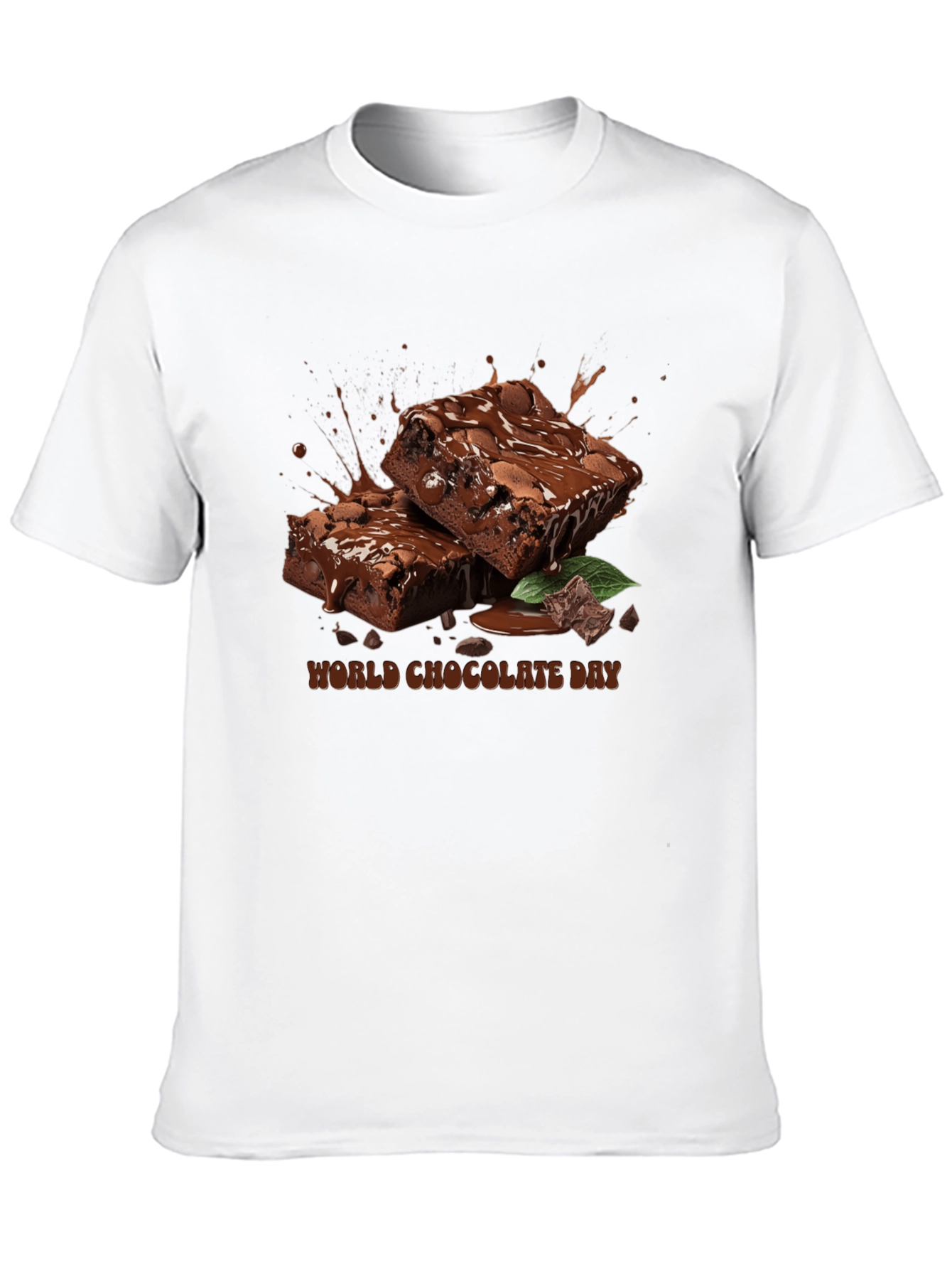 World Chocolate Day T-Shirt - Brownie Design