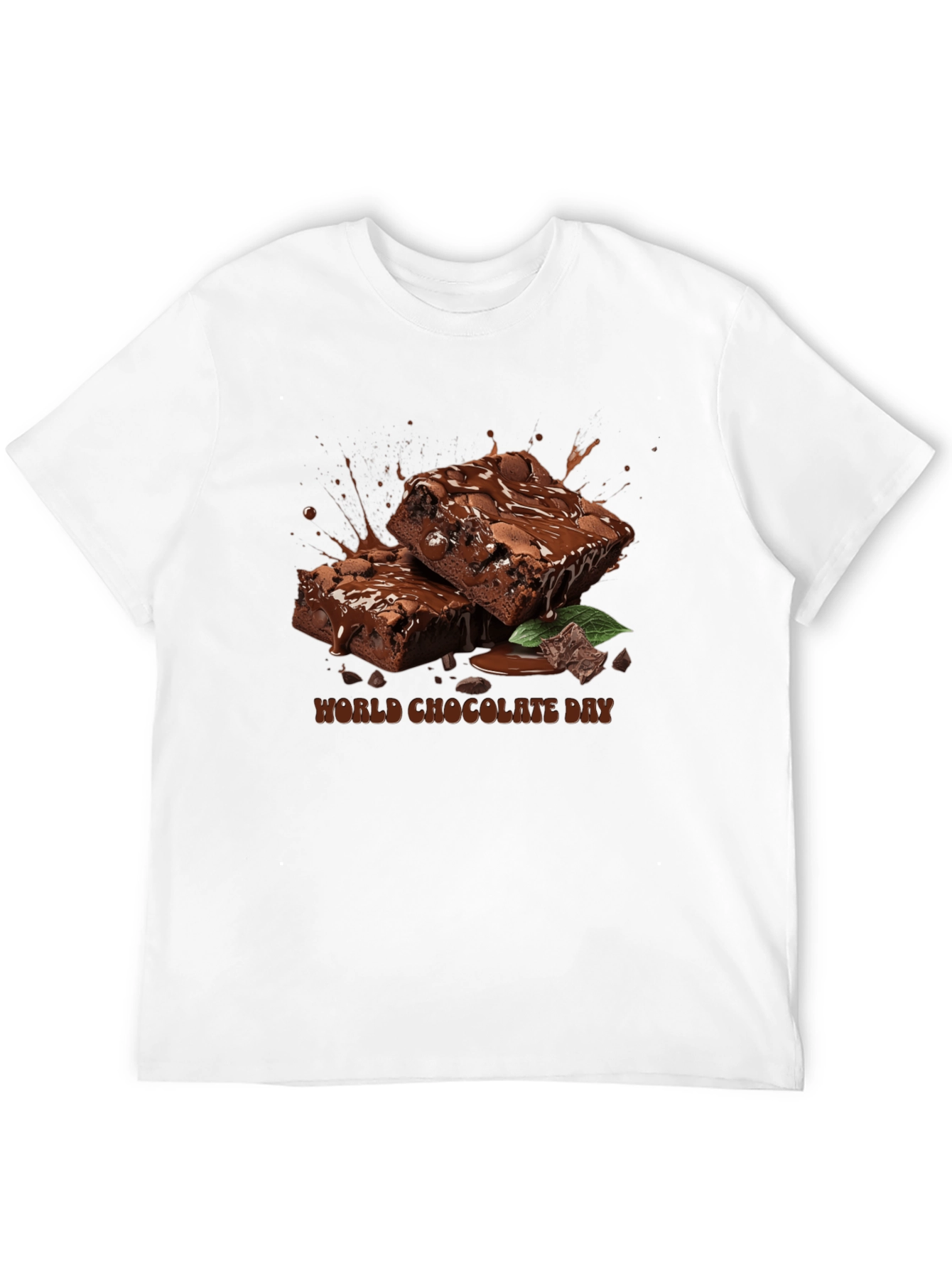 World Chocolate Day T-Shirt - Brownie Design