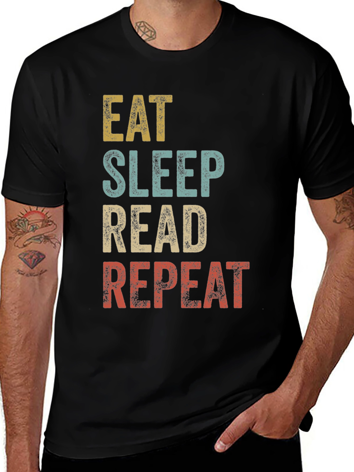 Eat Sleep Read Repeat T-Shirt