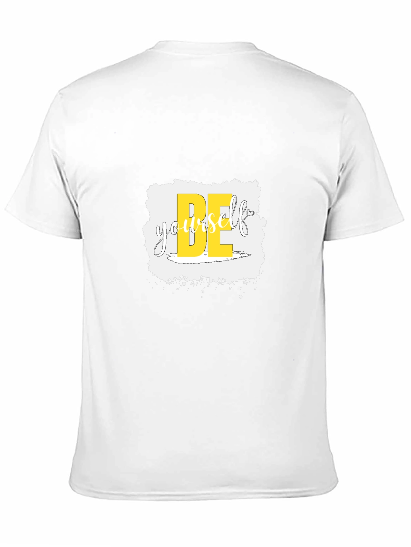Be Yourself Graphic Print Black T-Shirt
