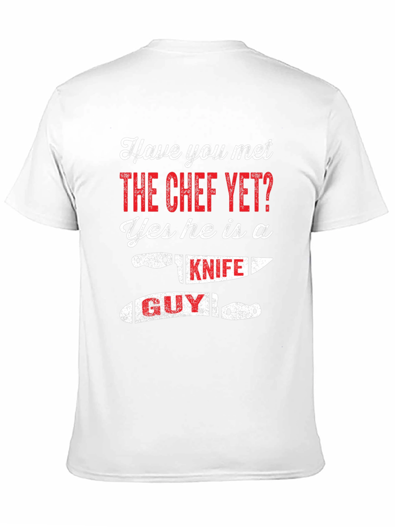 Chef Knife Guy Graphic Tee - Black Cotton T-Shirt
